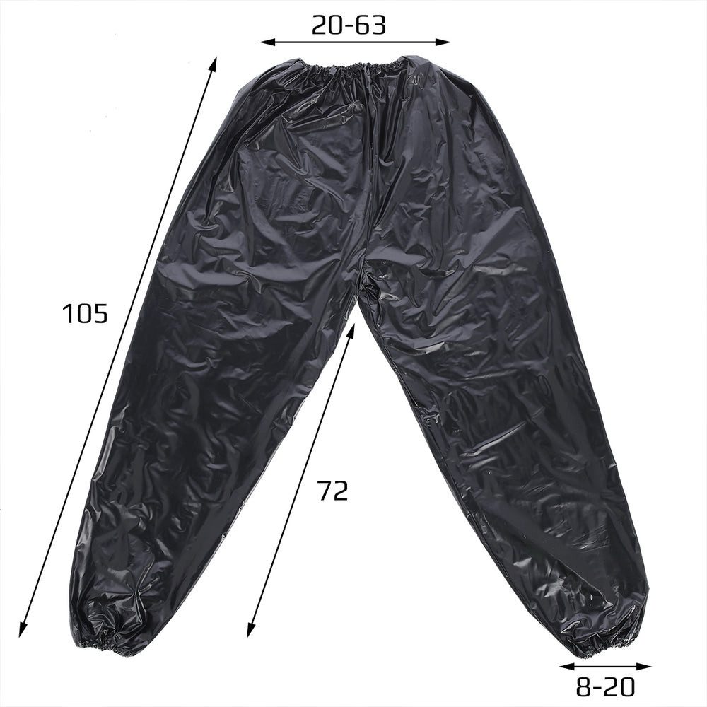 HMS Trainingsanzug Saunaanzug Schwitzanzug Fitnessanzug (Spar-Set, 2-tlg., 73 x 64 cm luftdicht), Kapuze, Reißverschluss, elastische Bündchen, luftdicht
