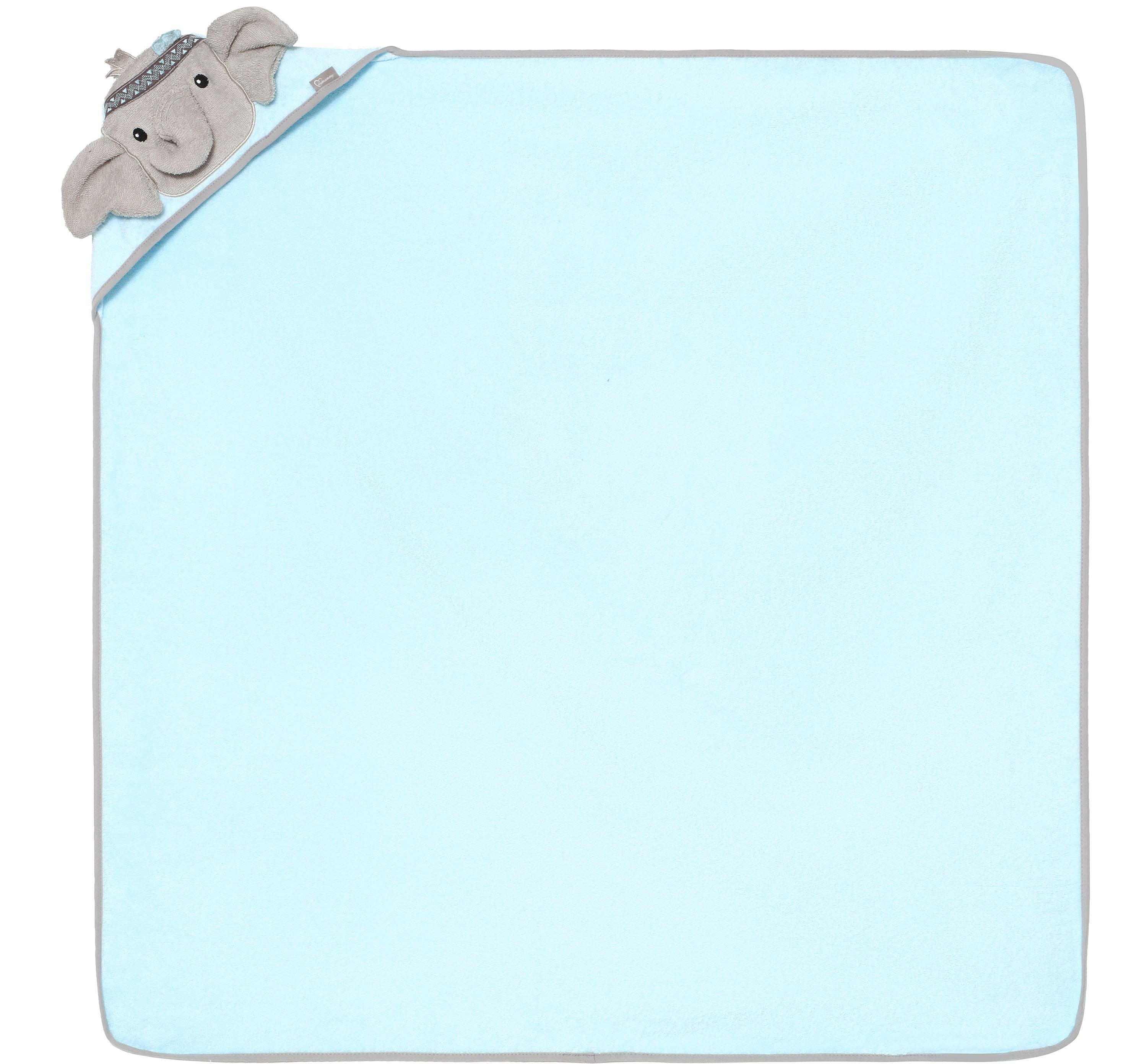 Be Mammy Handtücher Kapuzenhandtuch Babyhandtuch aus Baumwolle 95cm x 95cm BE20-272-BBL, Frottee (1-St)
