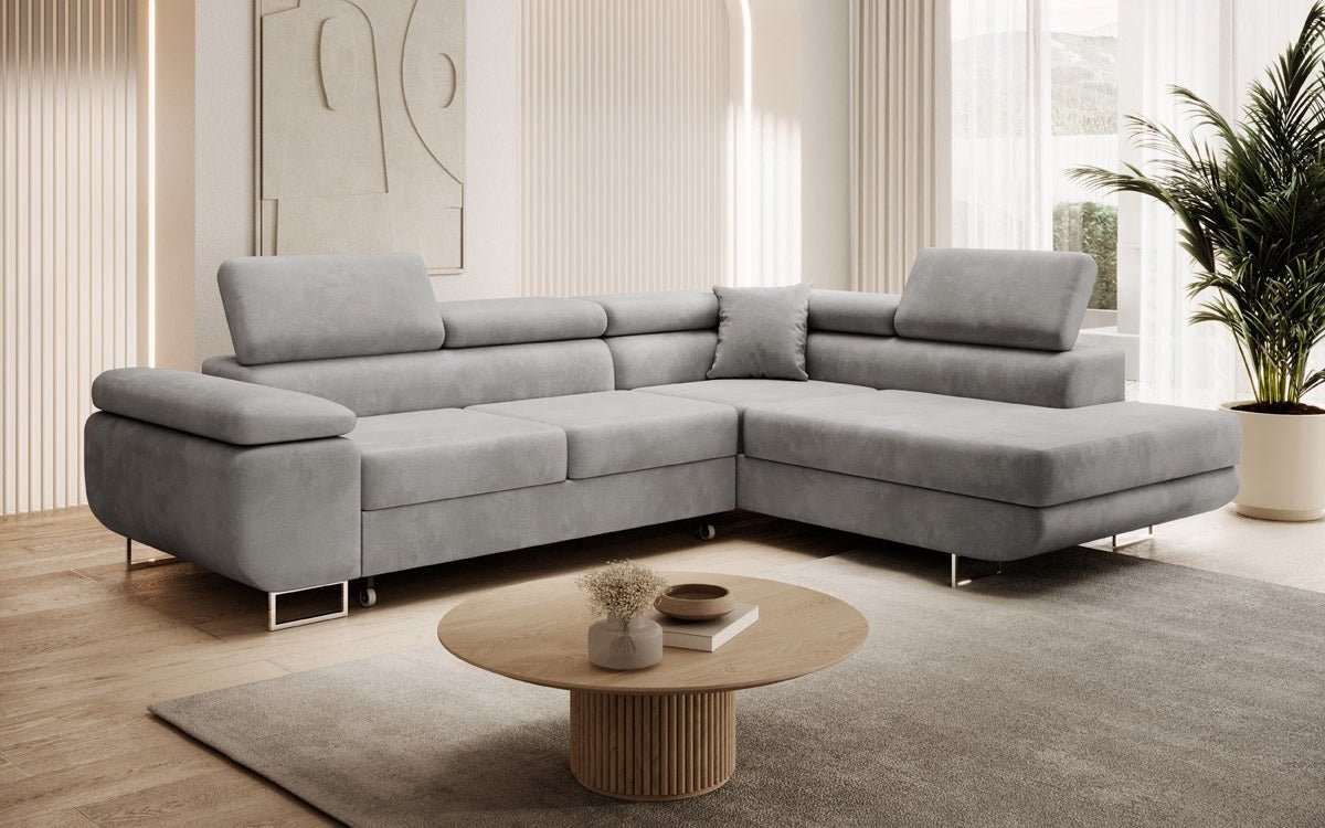 Luxusbetten24 Schlafsofa Designer Sofa Aston Samt, günstig online kaufen