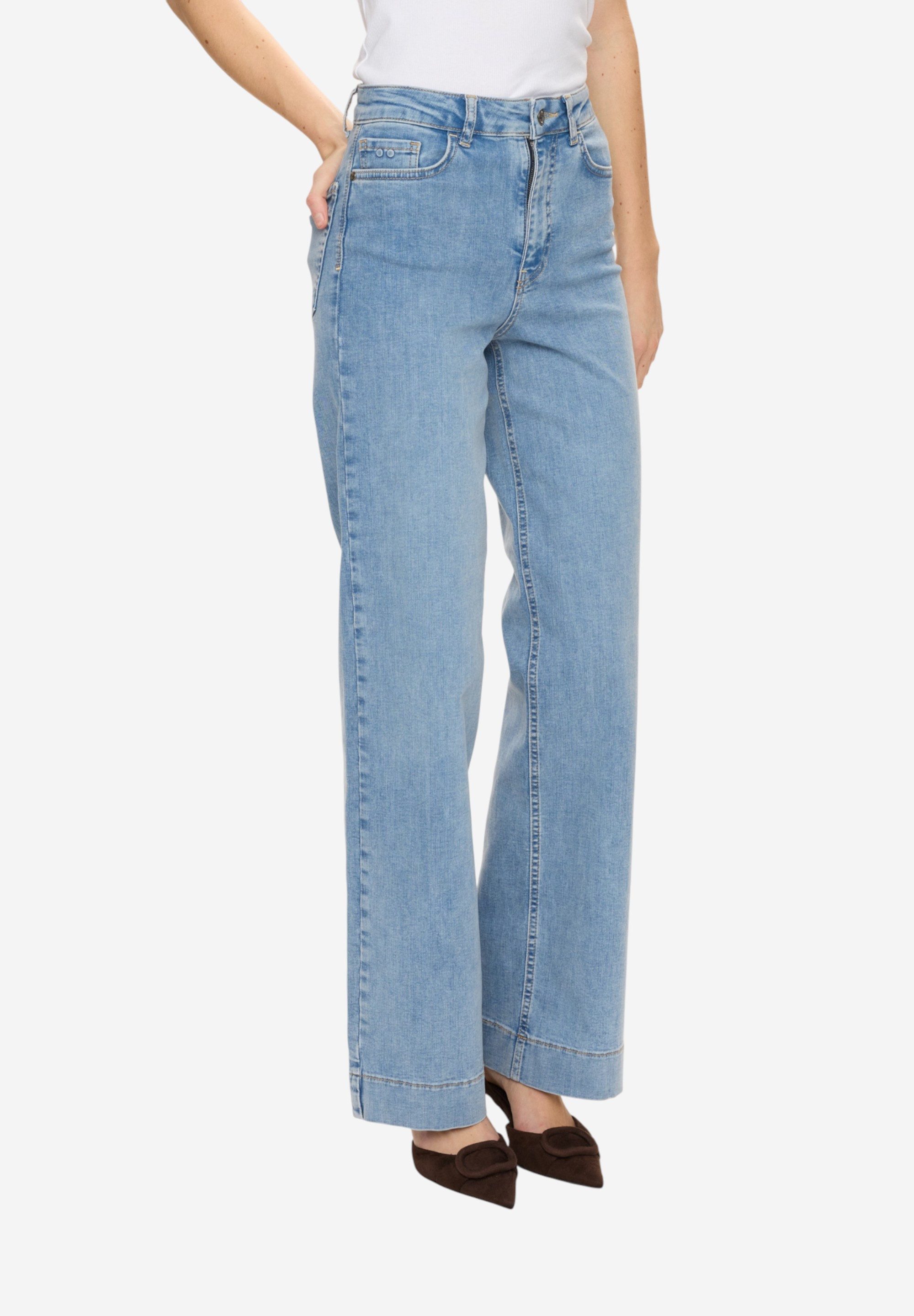 nümph Loose-fit-Jeans NUPARIS HR WIDE JEANS