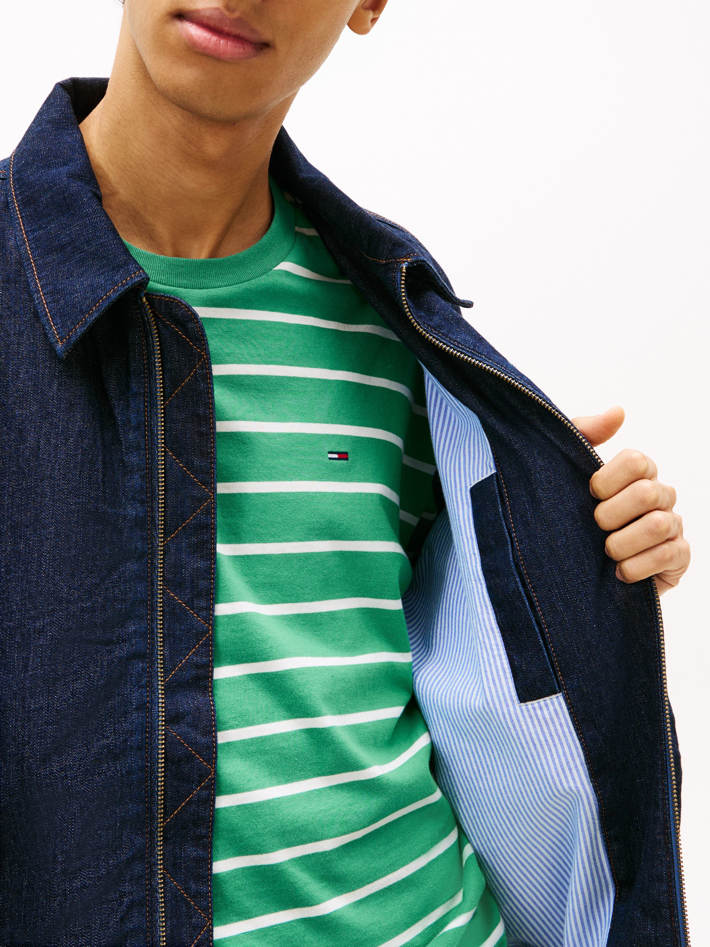 Tommy Jeans Jeansjacke CHAMBRAY HARRINGTON Regular fit mit Klappentaschen