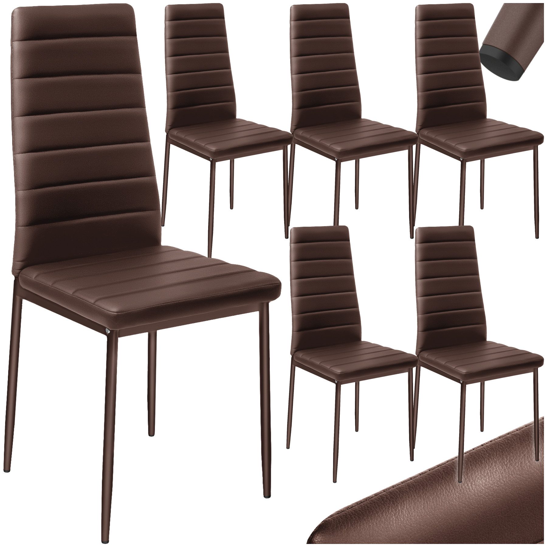tectake Esszimmerstuhl Set Esszimmerstuhl (Set., 6 günstig online kaufen