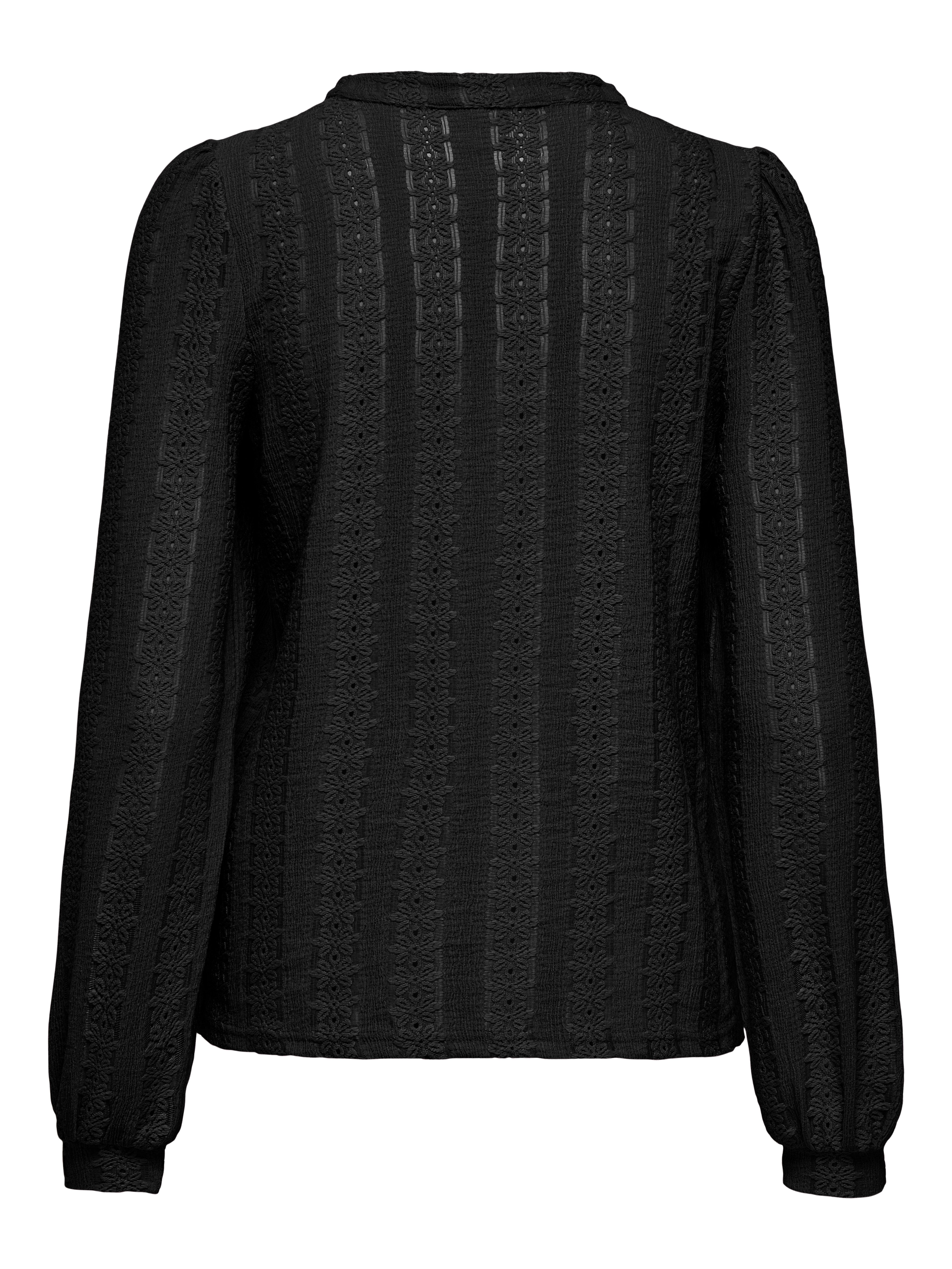 ONLY Blusenshirt ONLMELANIE L/S SPLIT TOP JRS