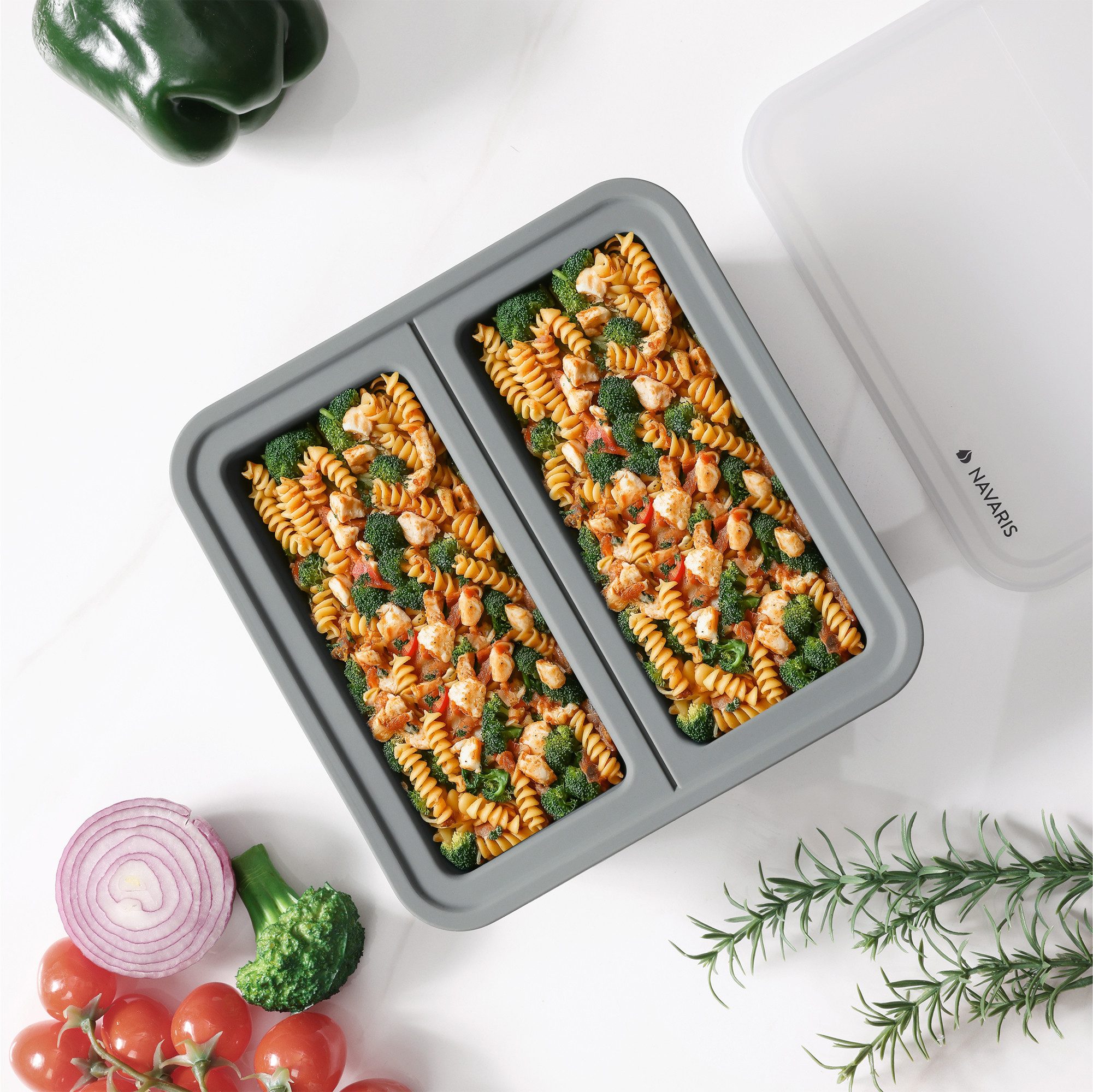 Navaris Aufbewahrungsbox XXL Eiswürfelform aus Silikon Suppenwürfel Gefrier günstig online kaufen