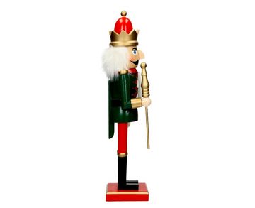 HAGO Weihnachtsfigur Nussknacker Nussbeisser Holz Unikat Erzgebirge Volkskunst Deko Figur