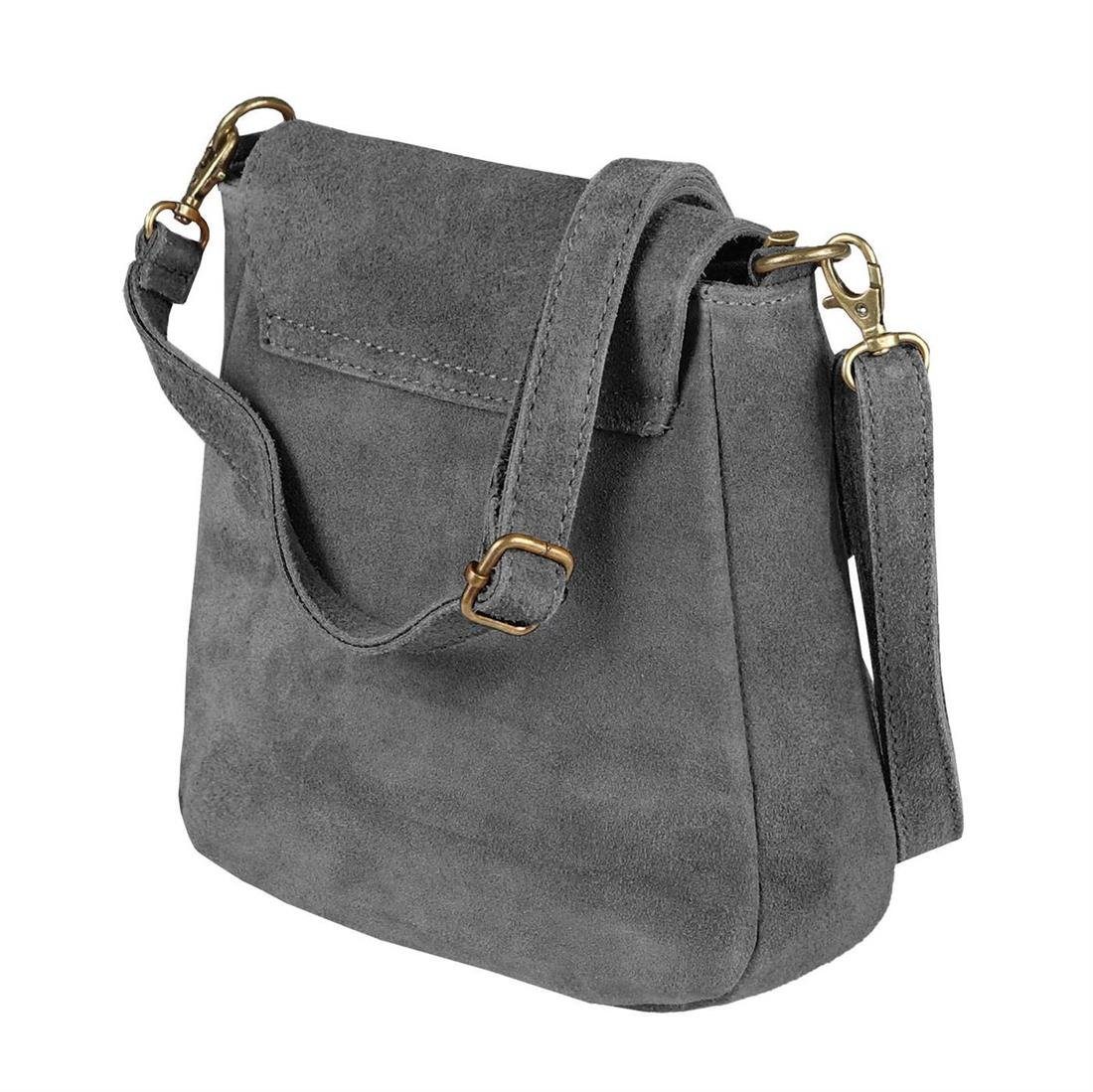 ITALYSHOP24 Schultertasche Made in Italy Damen Leder Tasche CrossOver, als günstig online kaufen
