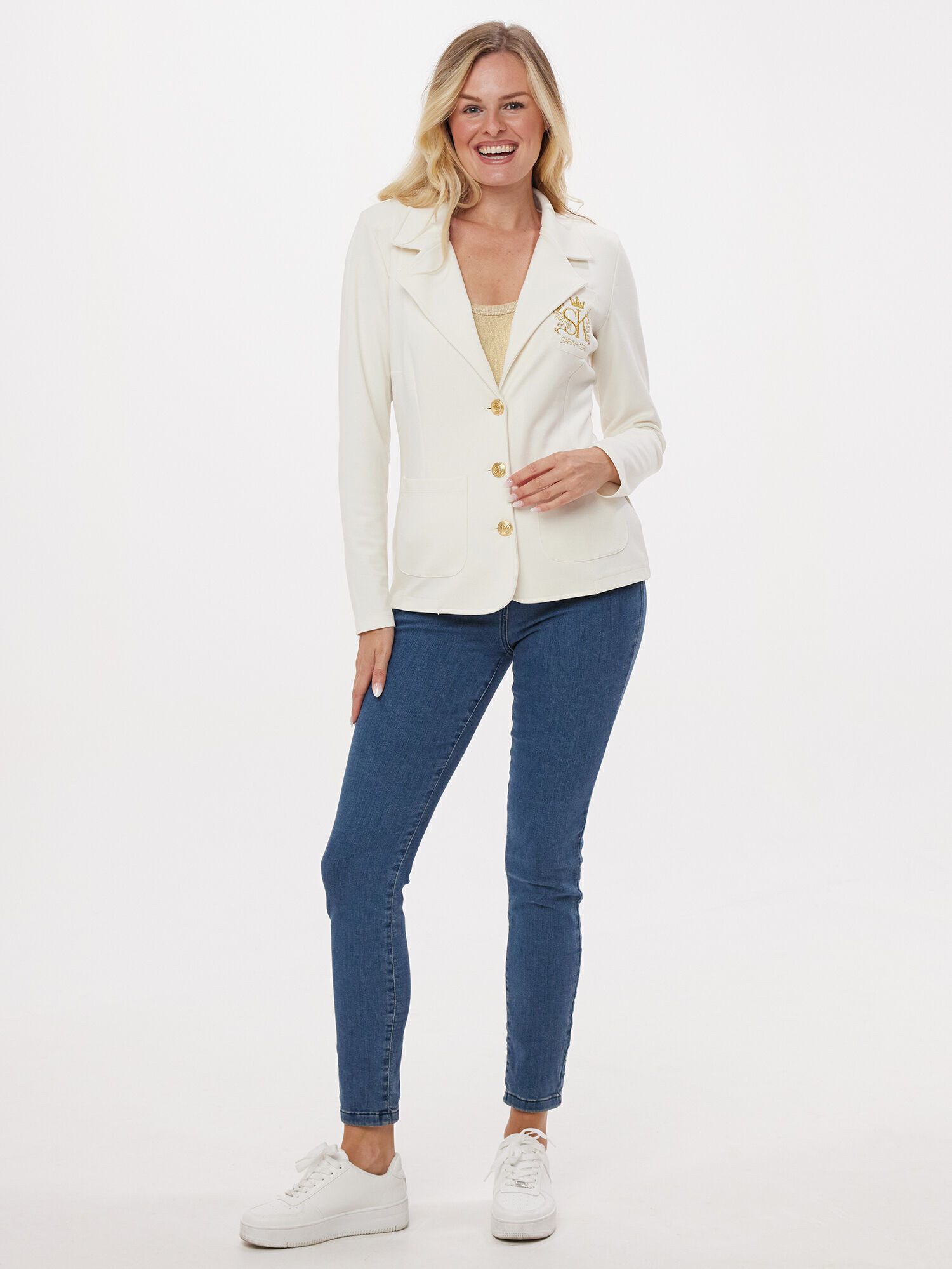 Sarah Kern Jackenblazer Blazer Figurbetont