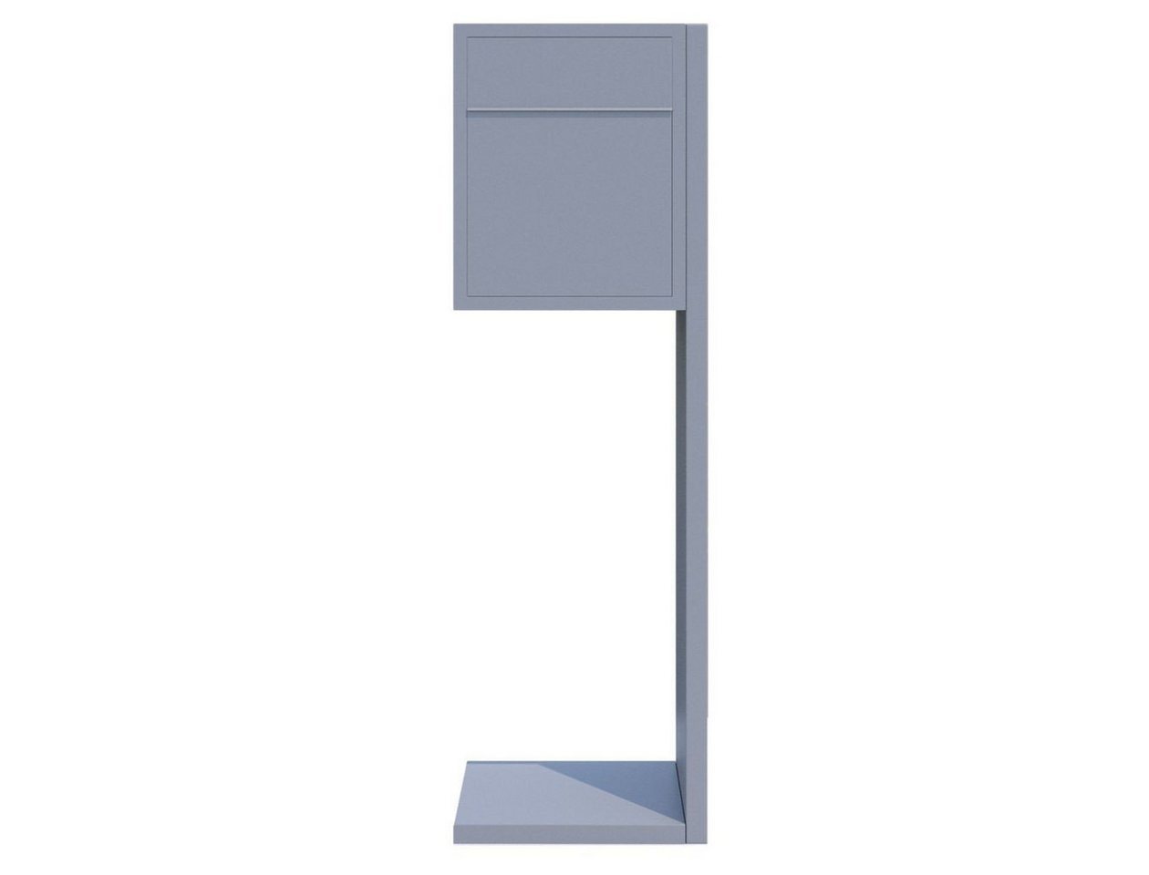 Thumbnail - Bravios Briefkasten Standbriefkasten Hermes Grau Metallic