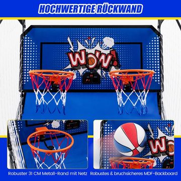 COSTWAY Basketballkorb Arcade-Basketballspiel, klappbar, für Kinder