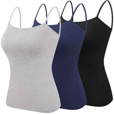 Libella Tanktop 3919 (2/3/4er-Pack, 3er-Pack) Spaghetti Basic Tank Top aus Baumwolle