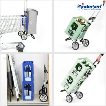 Andersen Einkaufstrolley Scala Shopper Plus Oli.P 2.0 blau, Thermofach 16 Liter, klappbar, belastbar bis 30kg, wasserabweisend