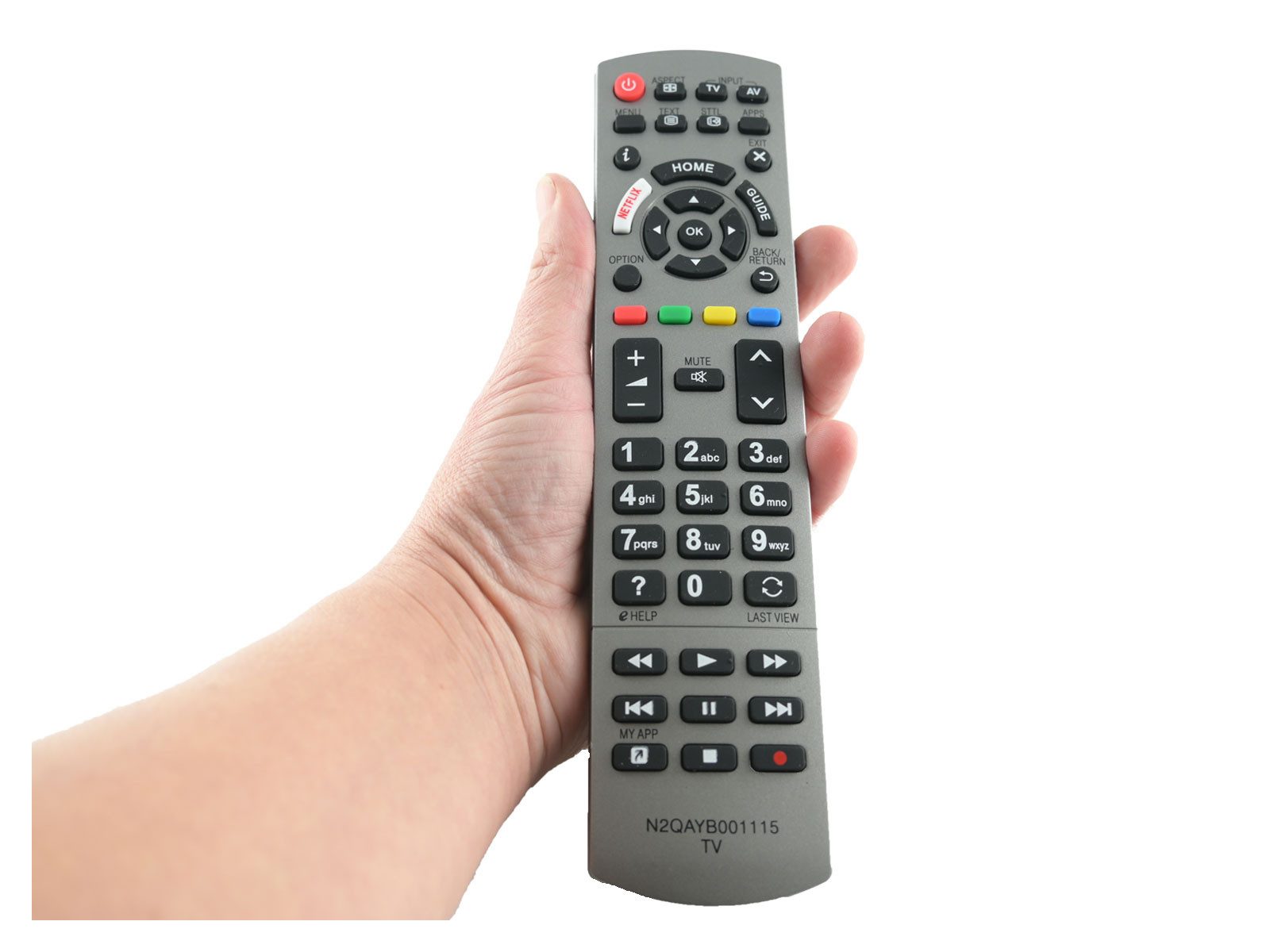 azurano Ersatz für PANASONIC N2QAYB001115 Universal-Smart-TV-Fernbedienung (Streaming-Tasten)