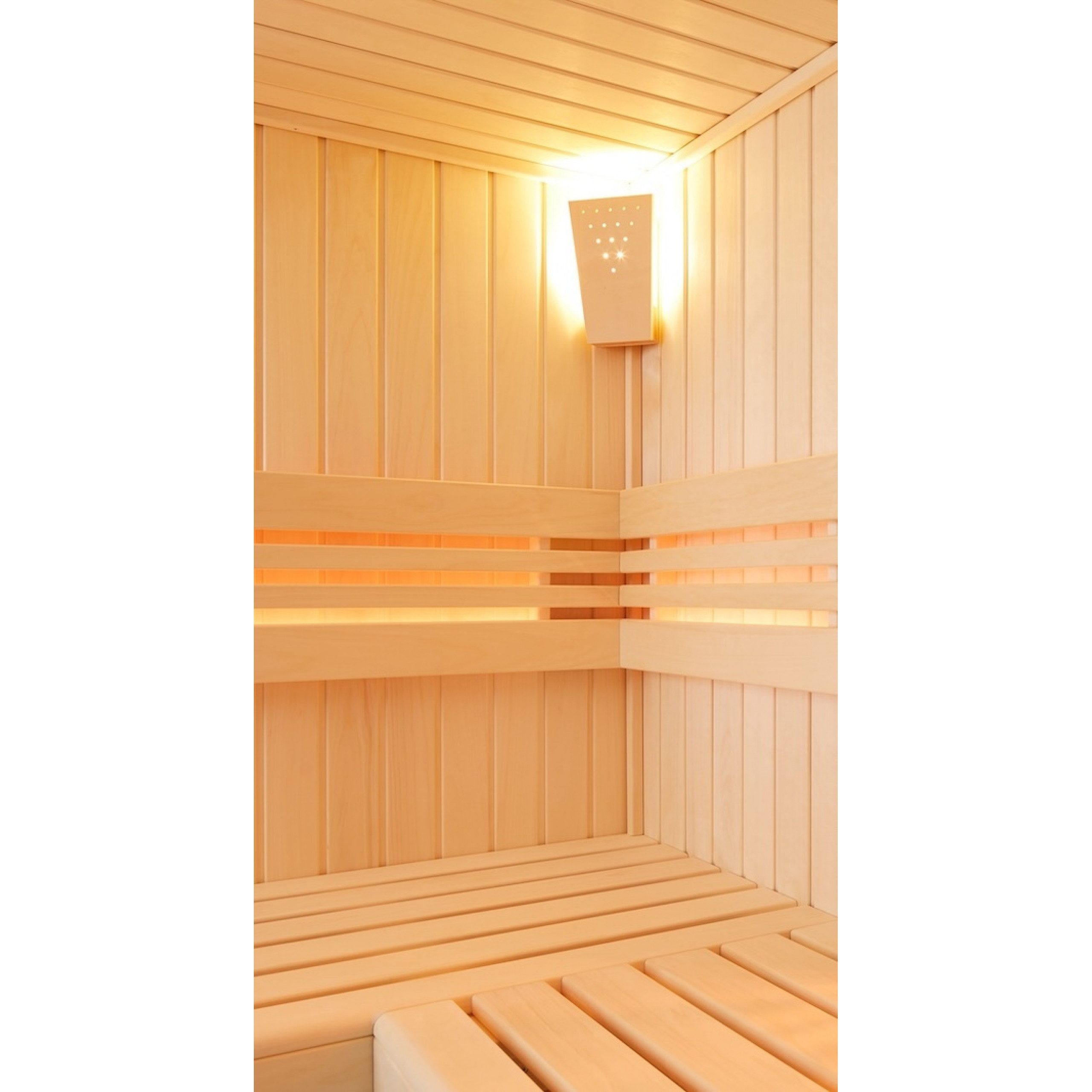 Infraworld Saunaleuchte Infraworld LED Lampe Moris Ahorn Saunaleuchte Saunalicht
