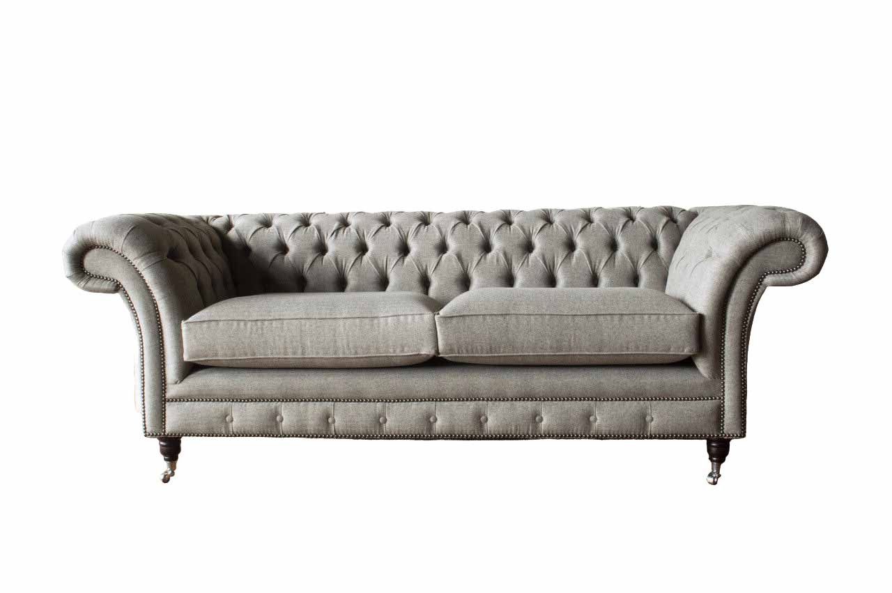 JVmoebel Chesterfield-Sofa, Sofa Chesterfield Dreisitzer Couch Wohnzimmer Klassisch Design