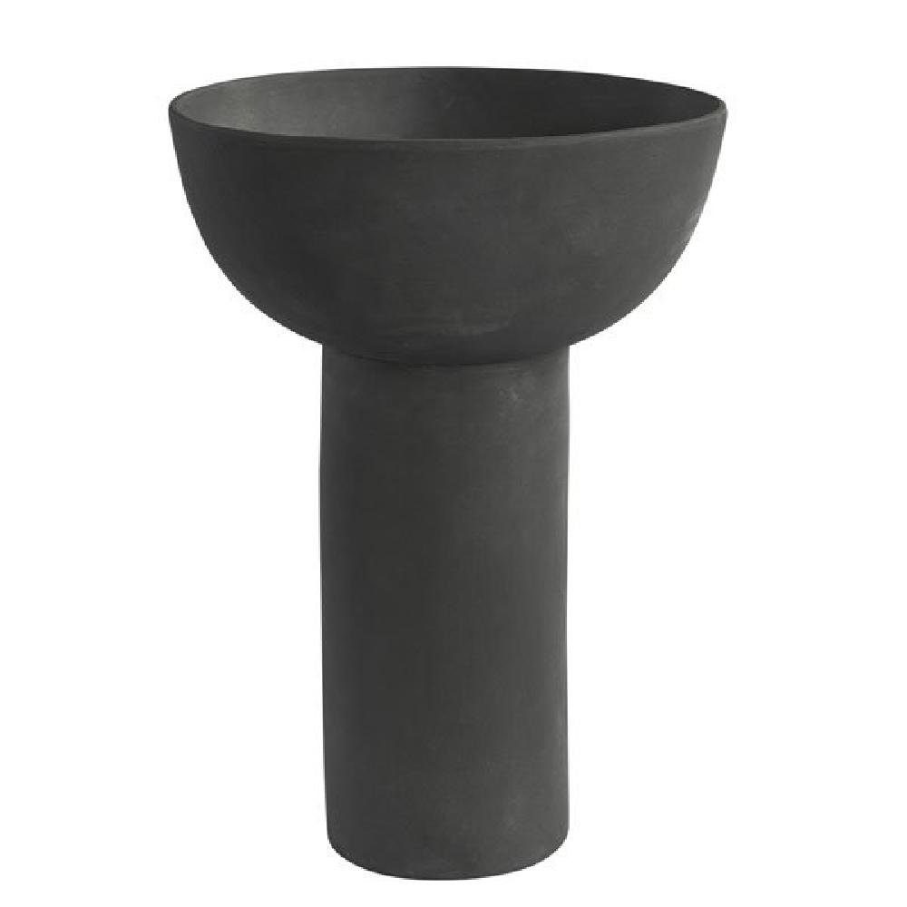 Dekovase Vase Block Dunkelgrau (43cm)