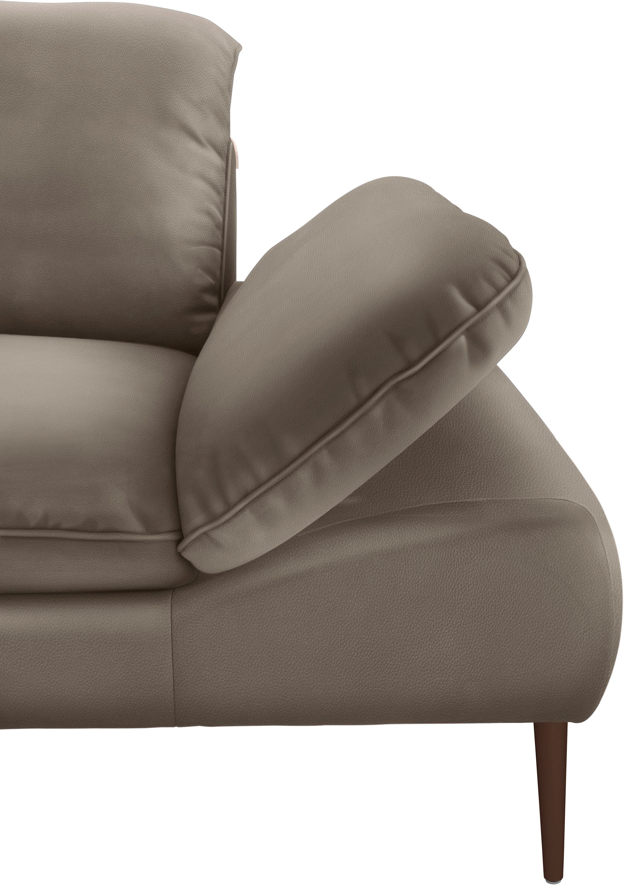 W.SCHILLIG 2-Sitzer enjoy&MORE, Sitztiefenverstellung, Füße 202 cm bronze Breite pulverbeschichtet