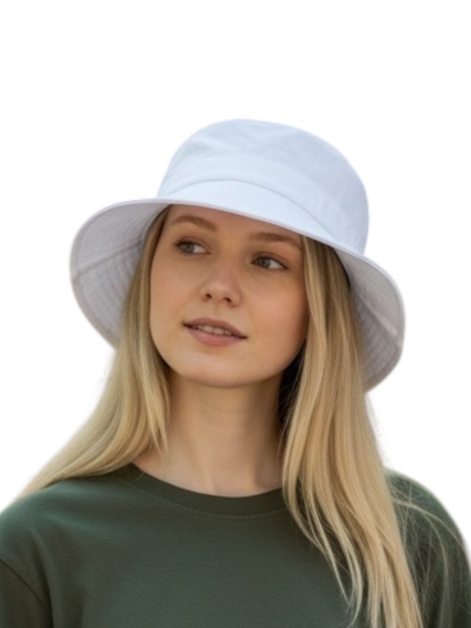 Taschen4life Sonnenhut Leinen Hut Größenverstellbar, unisex, Fischerhut