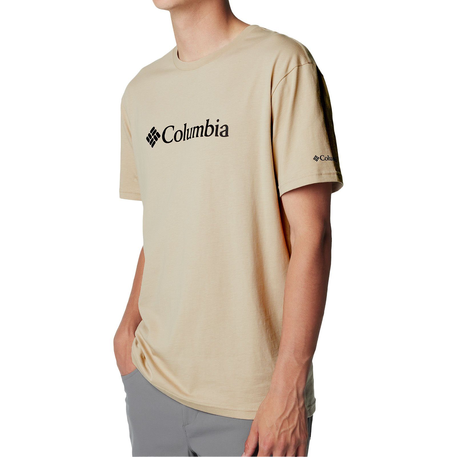 275 Kurzarmshirt fossil Columbia ancient Basic mit T-Shirt Rundhalsausschnitt Logo™