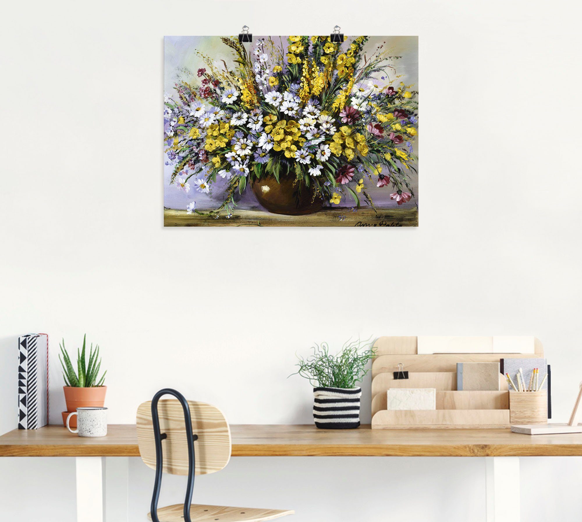 Artland Wandbild Herrlichkeit von Gänseblümchen, Blumen (1 St), als Leinwandbild, Poster in verschied. Größen