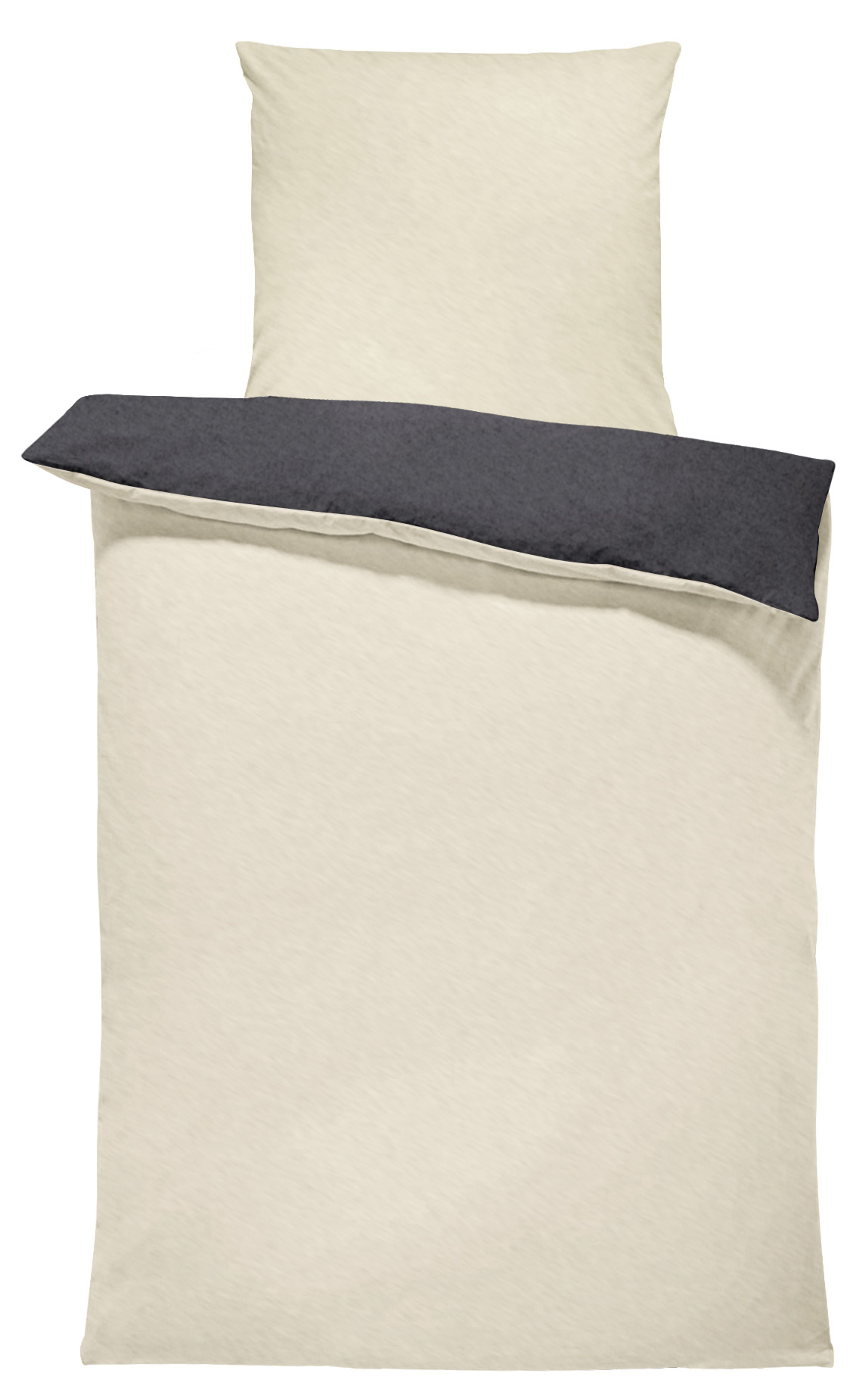 One Home Bettwäsche Doubleface Unifarben, Fleece, 4 teilig, Wende modern, k günstig online kaufen
