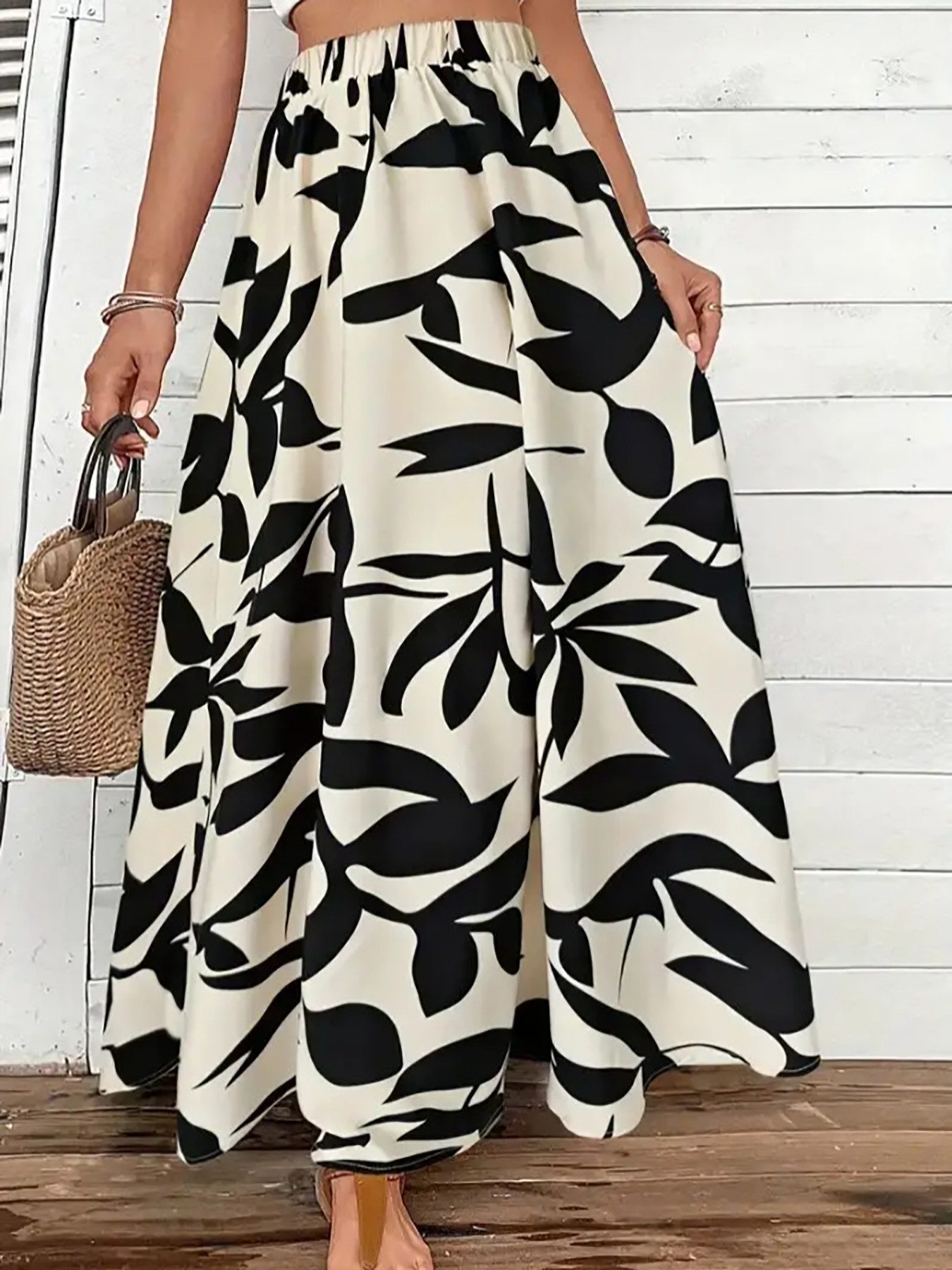 DEBAIJIA Midirock Damen Maxirock Sommer Floral günstig online kaufen