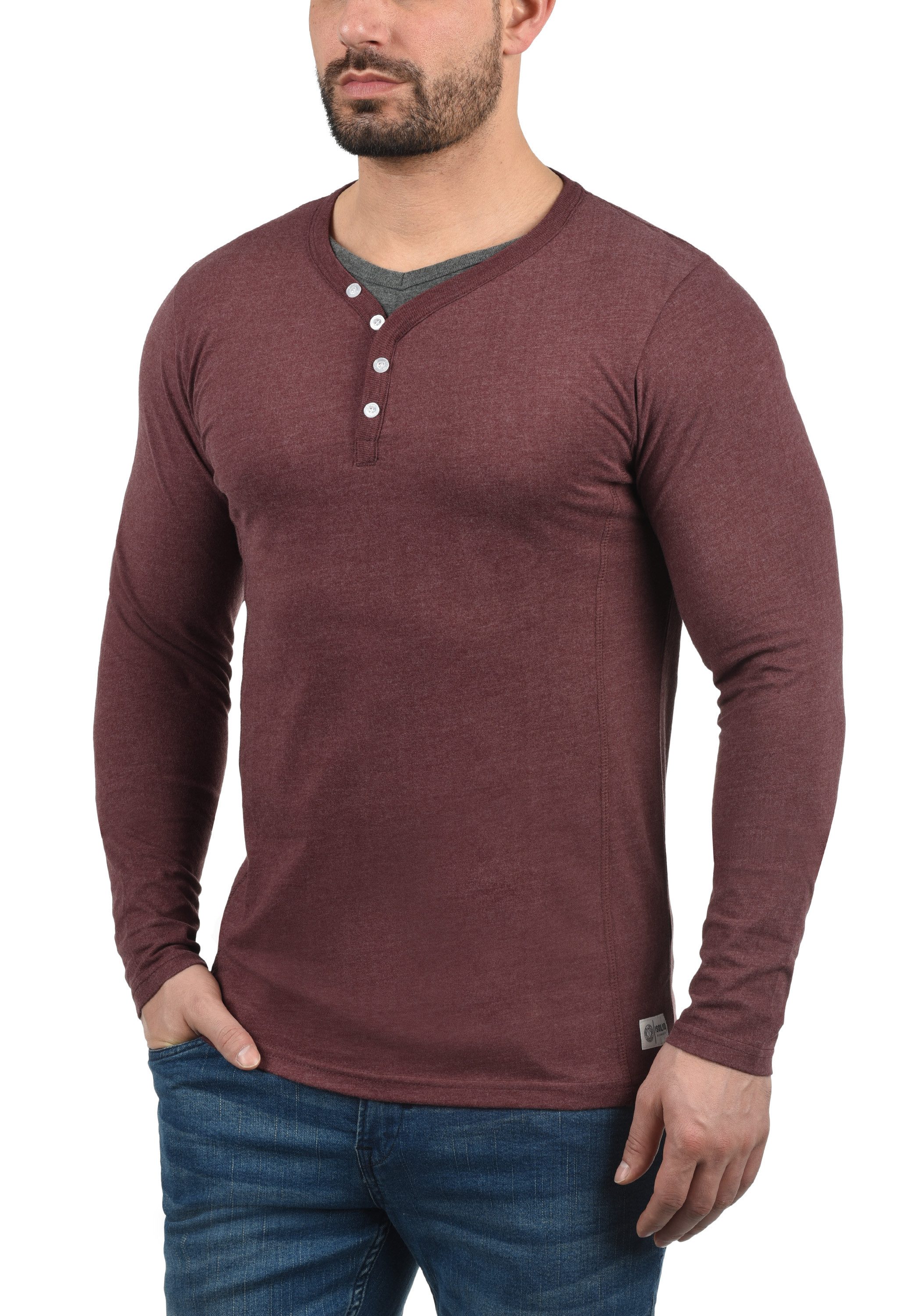 !Solid Langarmshirt SDDoriano Longsleeve im Double-Layer Look günstig online kaufen