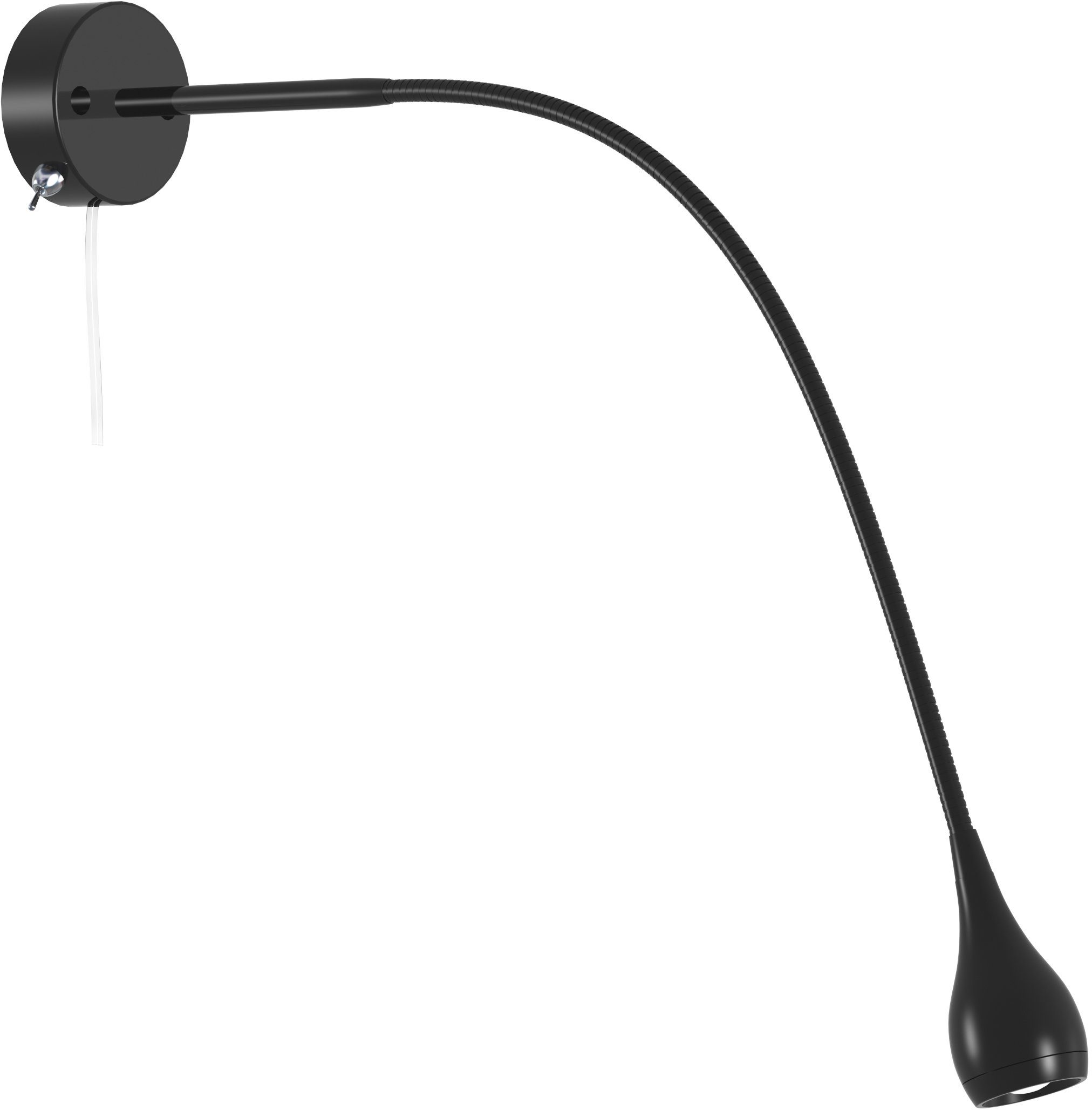 Nordlux LED Wandleuchte Drop, LED integriert, fest schwarz Warmweiß