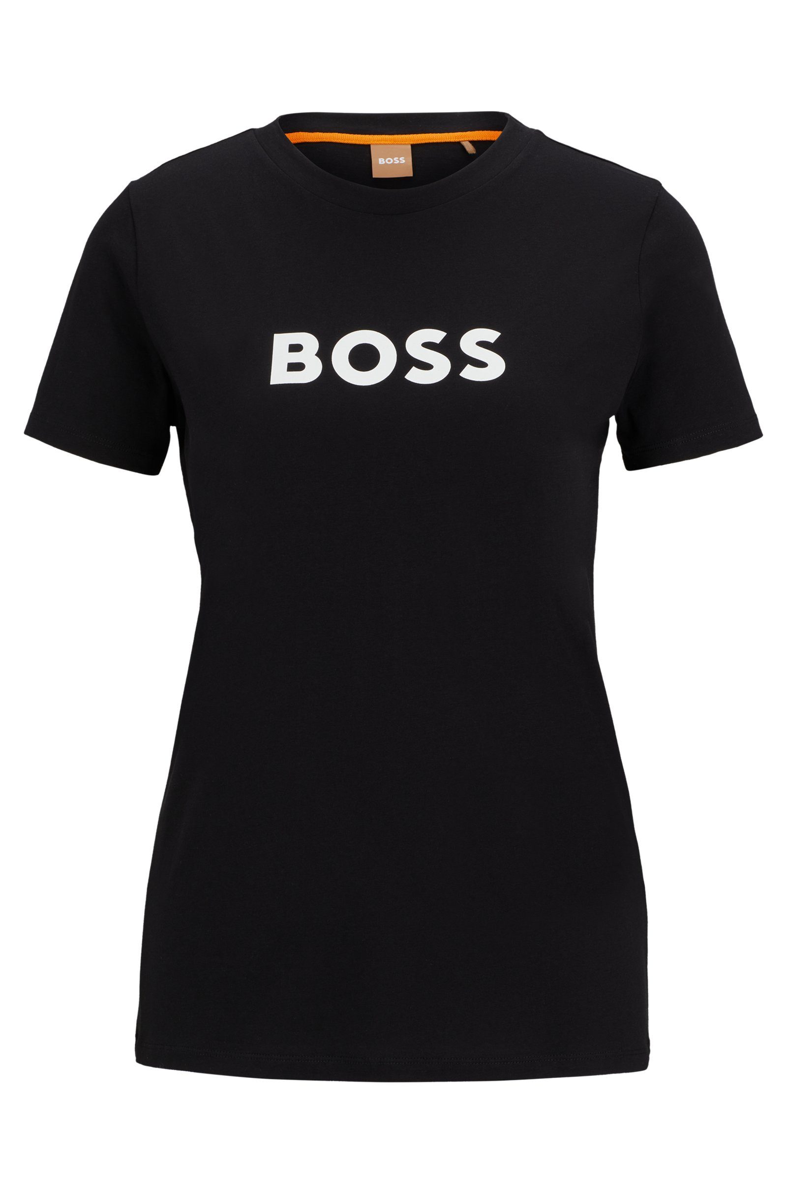 BOSS T-Shirt Elogo mit Kontrast-Logo (1-tlg)
