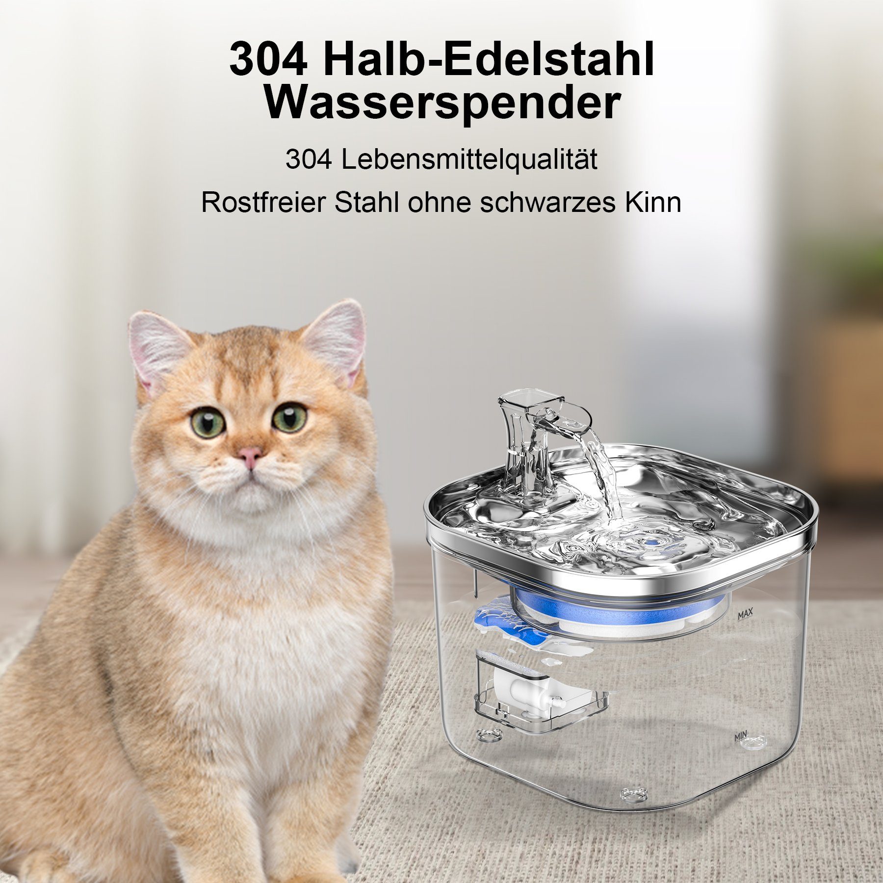 Senmudi Trinkbrunnen katzenbrunnen,Super Silent katzen trinkbrunnen,Mit günstig online kaufen