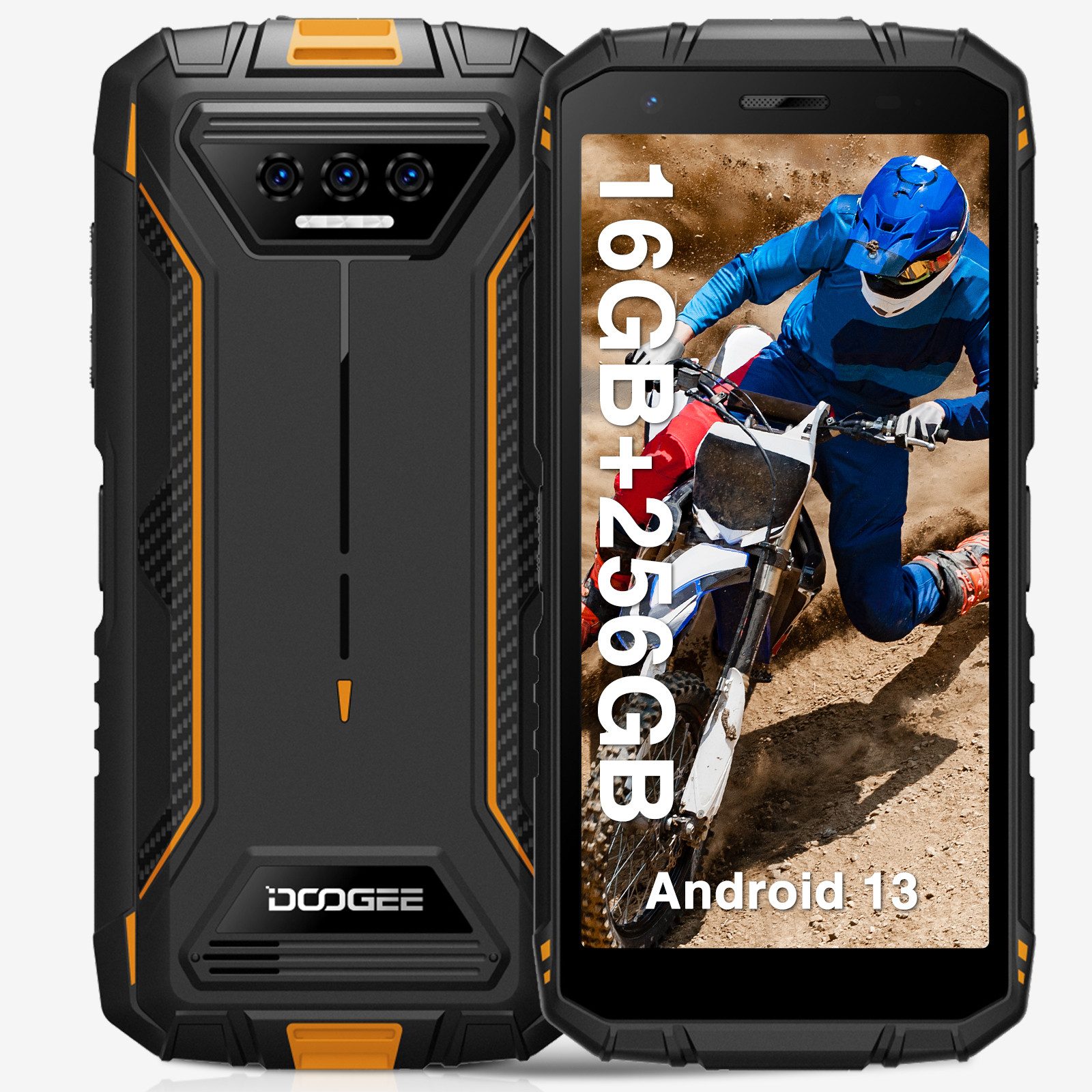 DOOGEE S41MAX Smartphone (5,50 cm/5.5 Zoll, 6 GB Speicherplatz, NFC-Unterstützung für Google Pay)
