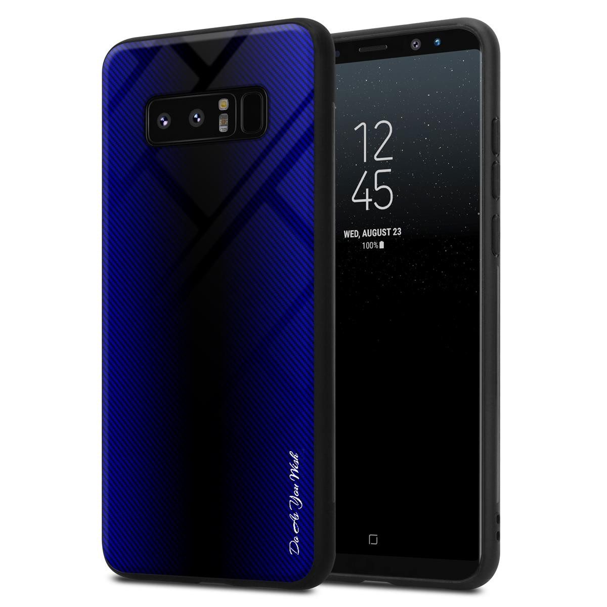 Cadorabo Handyhülle für Samsung Galaxy NOTE 8 Hülle Samsung Galaxy NOTE 8, Robustes Hard Case - Handy Schutzhülle - Hülle - Back Cover Bumper