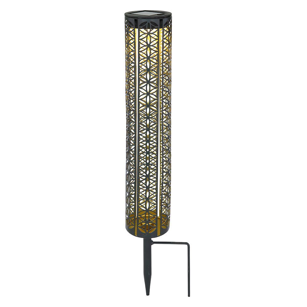 Solarlampen Gartendeko verbaut, etc-shop Deko Balkon fest Außen Solarleuchte, Orientalische Warmweiß, LED für Outdoor LED-Leuchtmittel