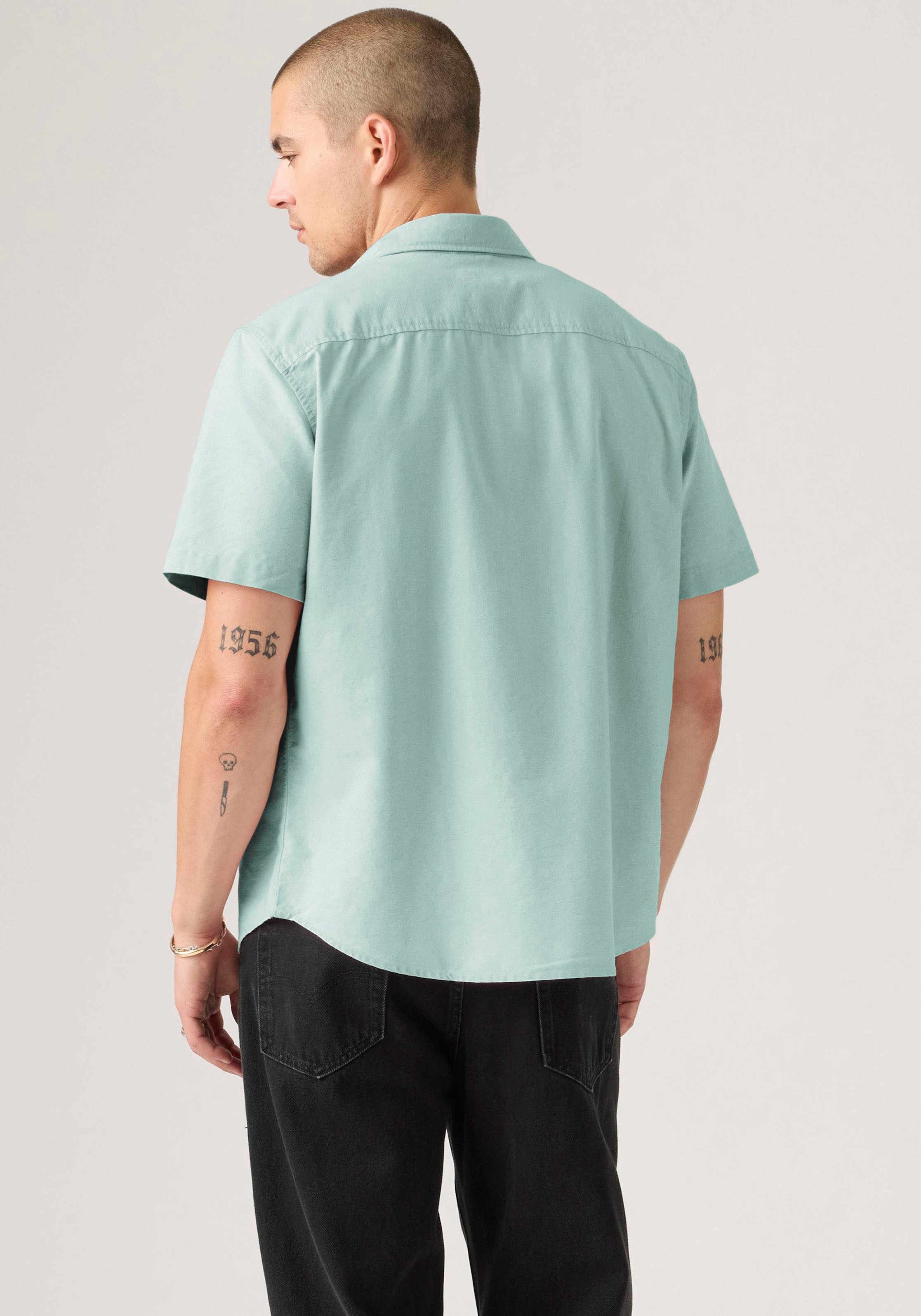 Levi's® Kurzarmhemd SS AUTHENTIC BUTTON DOWN mit kleiner Logostickerei auf der Brust