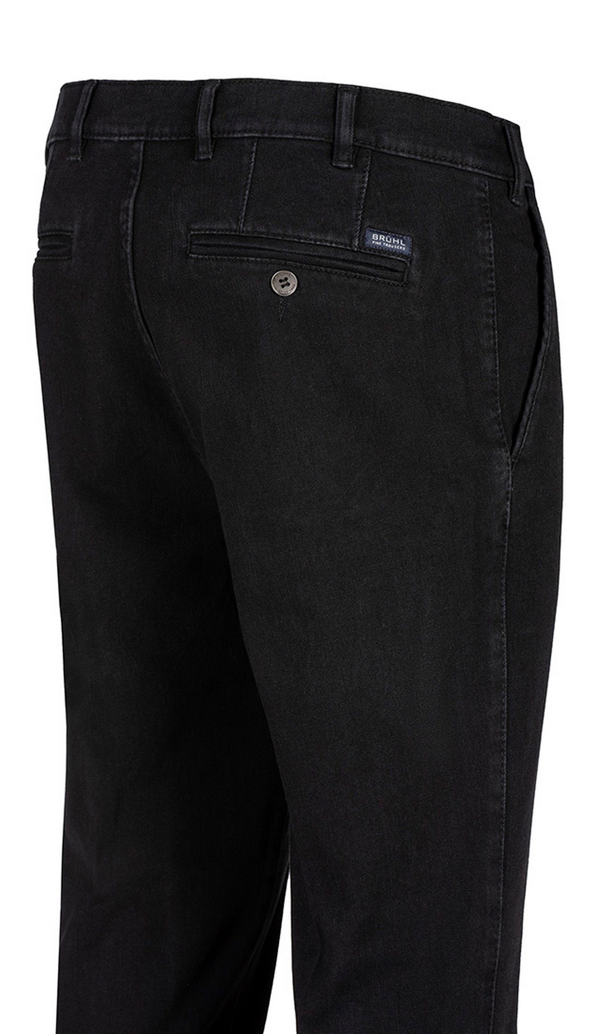 Brühl Bequeme schwarz DO optimalem Tragekomfort Jeans mit Parma