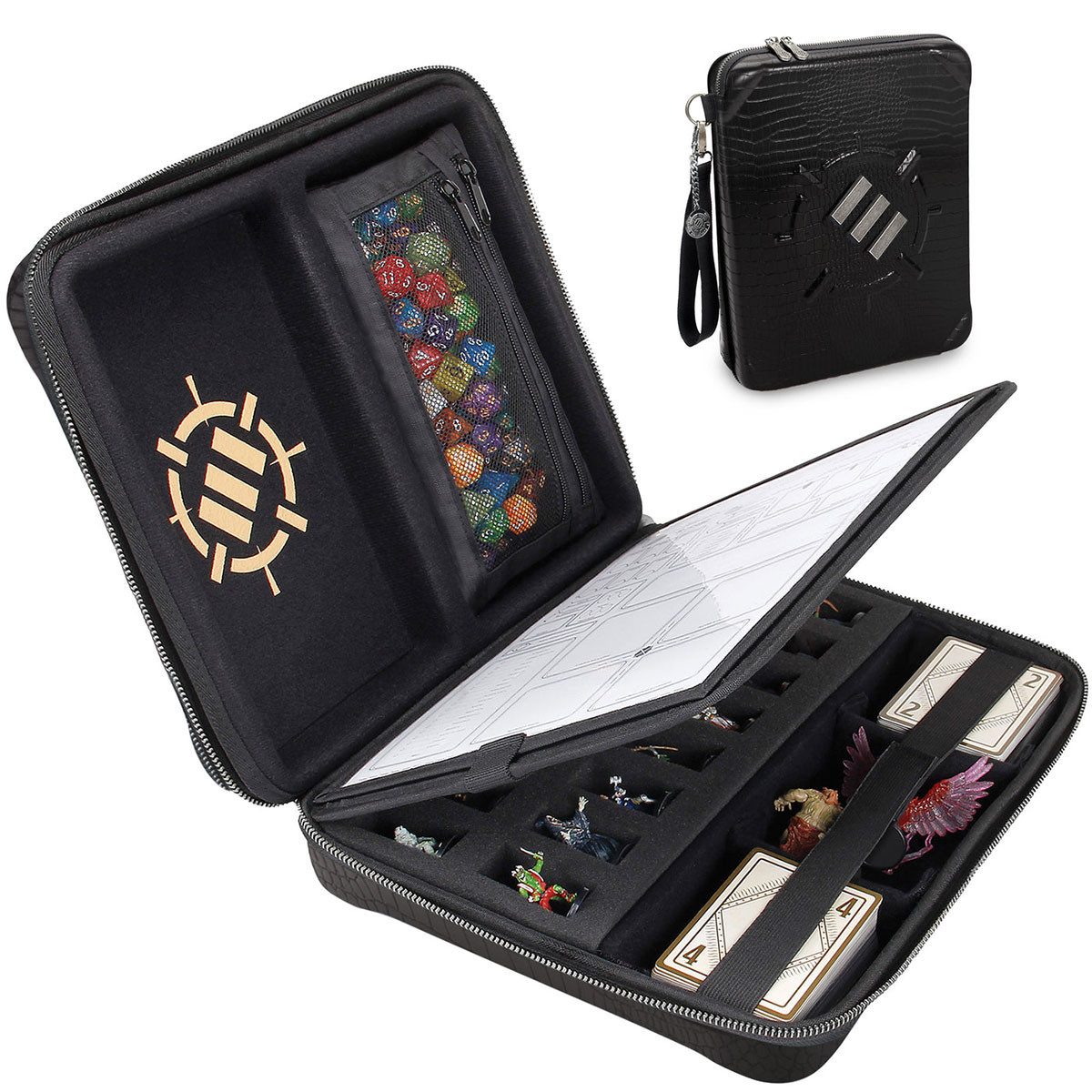 ENHANCE Reisetasche Tabletop Collectors Edition RPG Organizer Dragon Black Transporttasche
