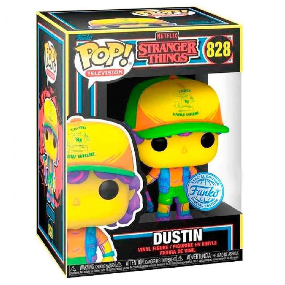 Funko Sammelfigur Stranger Things Dustin in Beef Black Light Exclusive #0828