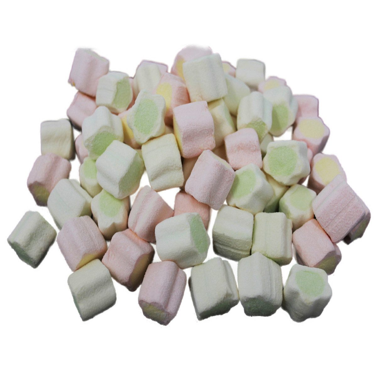 Tri D Aix Süßigkeit, Mellow Mellow Speck Flowers buntfarbige Schaumzucker Blüten 1000g