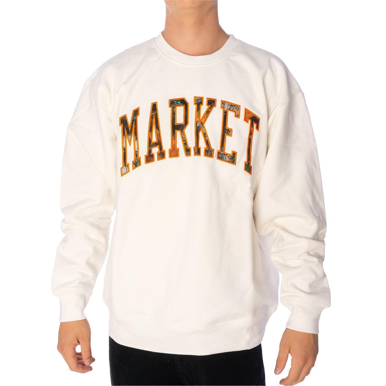 Market Sweater Sweatpulli Market Fauxtree Arc (1-tlg) "Market" Stitch auf der Vorderseite