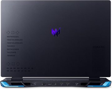 Acer Predator Helios Neo 16 (PHN16-71-76PW) Gaming-Notebook (Intel, RTX 4060, 1000 GB SSD, WUXGA 165Hz Display Core i7 13700HX mit QWERTZ Tastatur)
