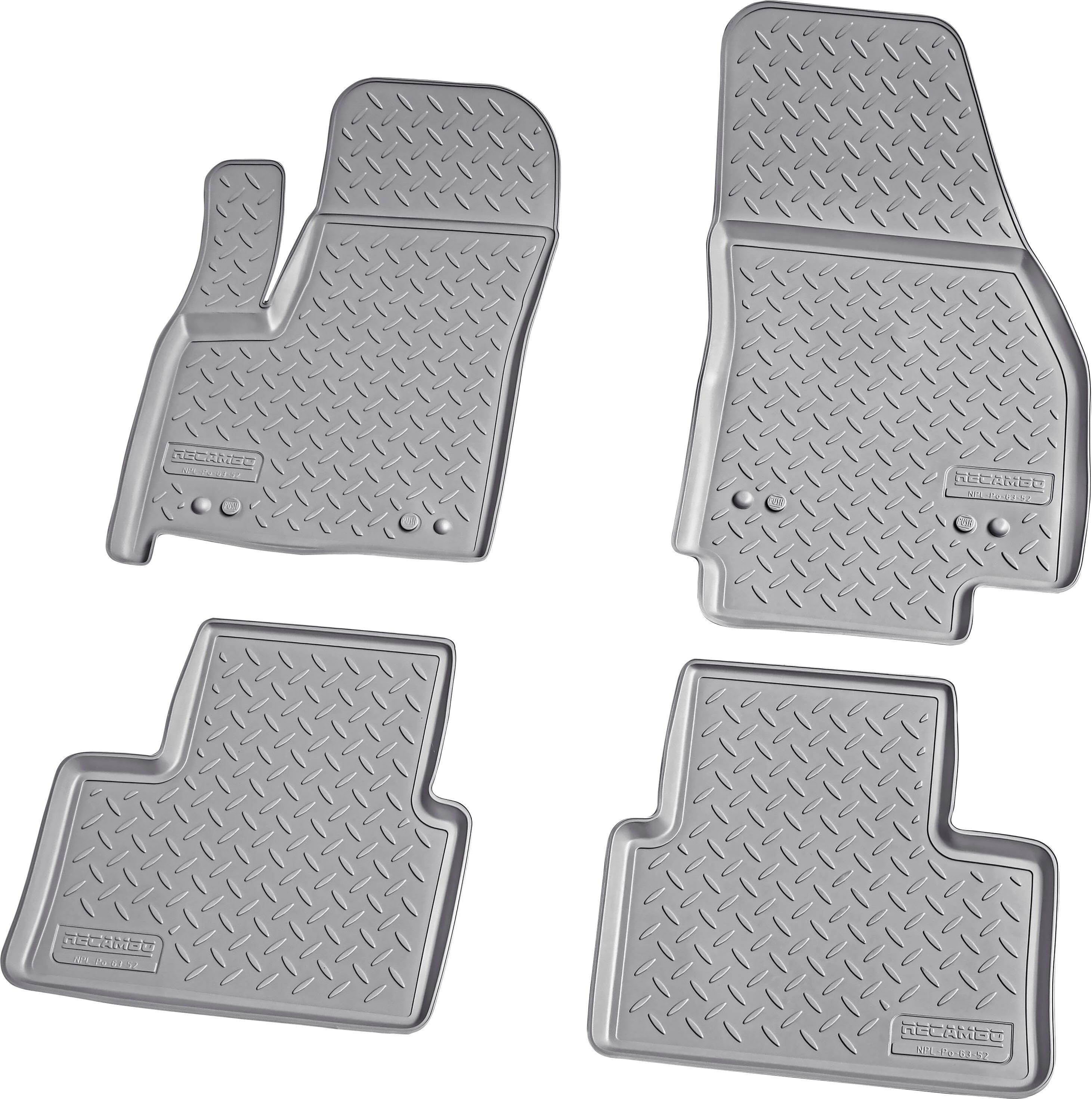 RECAMBO Passform-Fußmatten CustomComforts (4 St), für Opel Meriva, B 2010 - 2017, perfekte Passform