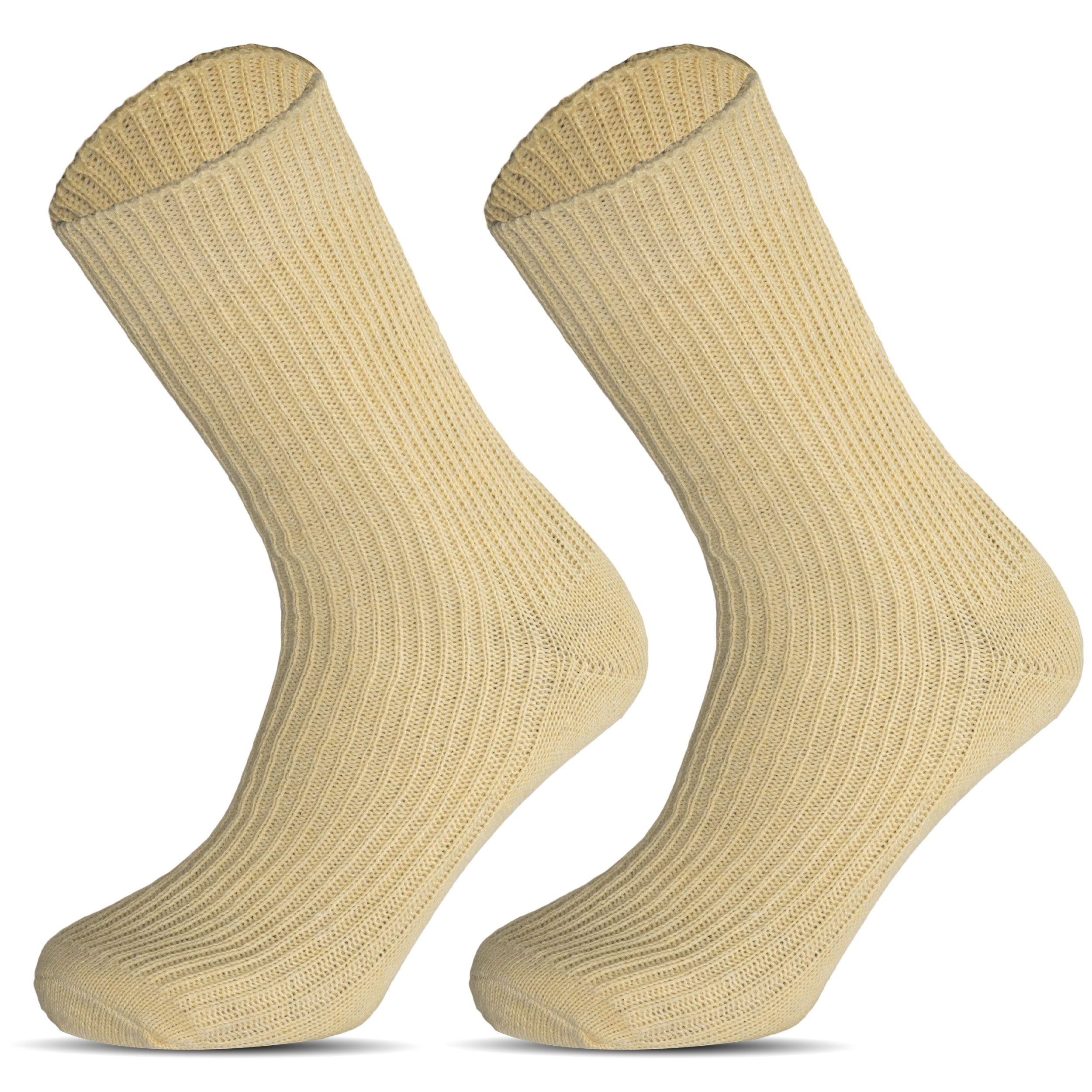 TEXEMP Freizeitsocken 2 - 6 Paar Wollsocken Herren & Damen Schurwolle Wintersocken Dick Warm (Packung, 2-Paar) Naturfasern - Nicht einlaufend