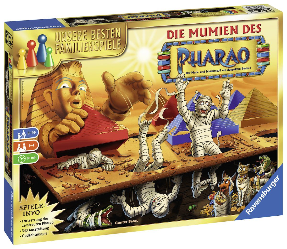 Ravensburger Spiel Ravensburger 26752 Die Mumien des Pharao, Familienspiel, Familienspiel