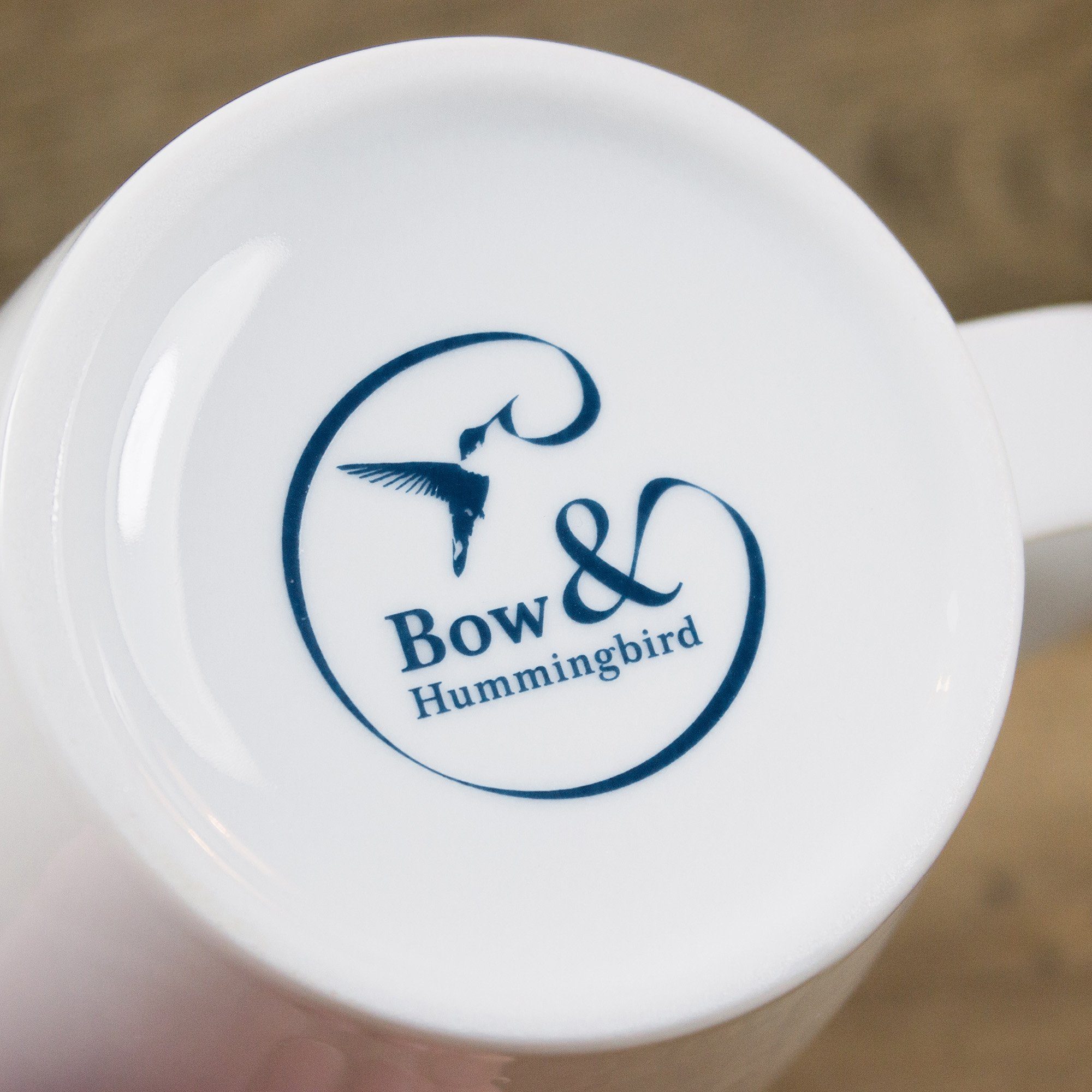 Bow & Hummingbird Becher Großer Porzellanbecher Fischkopp, echtes Porzellan