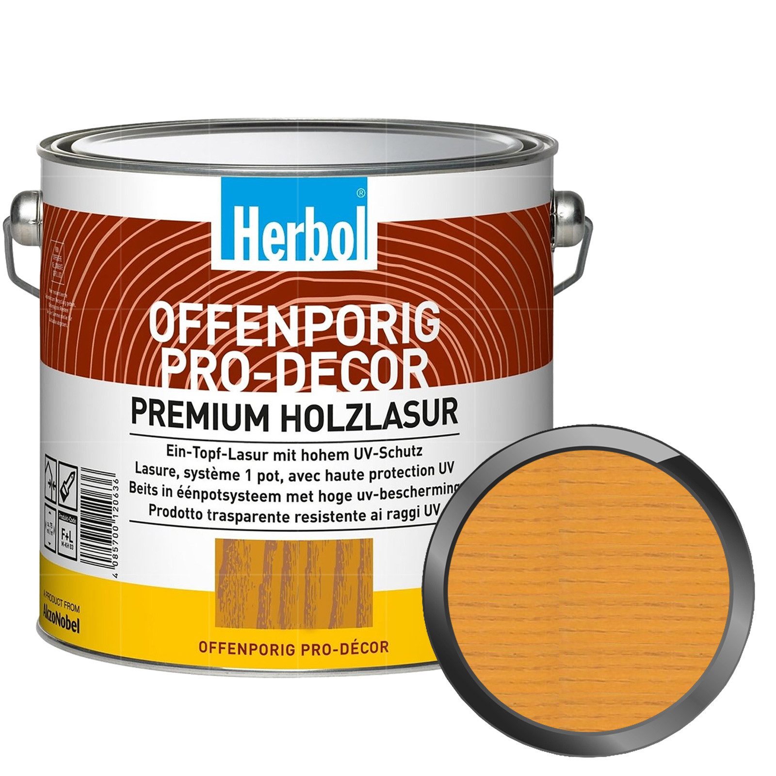Herbol Lasur Offenporig Pro-Decor - 2.5 Ltr