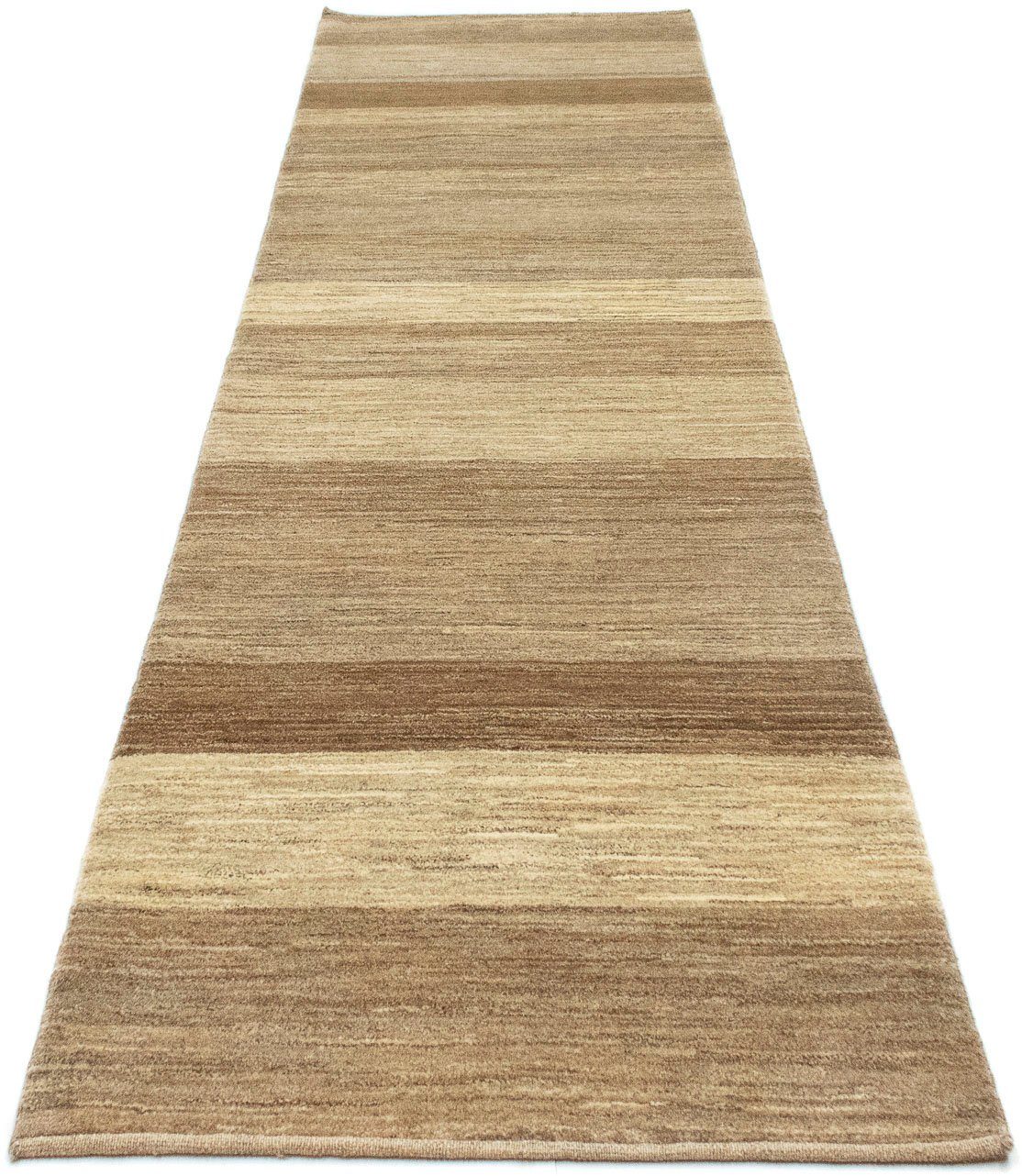 Wollteppich Gabbeh Teppich handgeknüpft naturweiß, morgenland, rechteckig, Höhe: 18 mm, handgeknüpft | Kurzflor-Teppiche