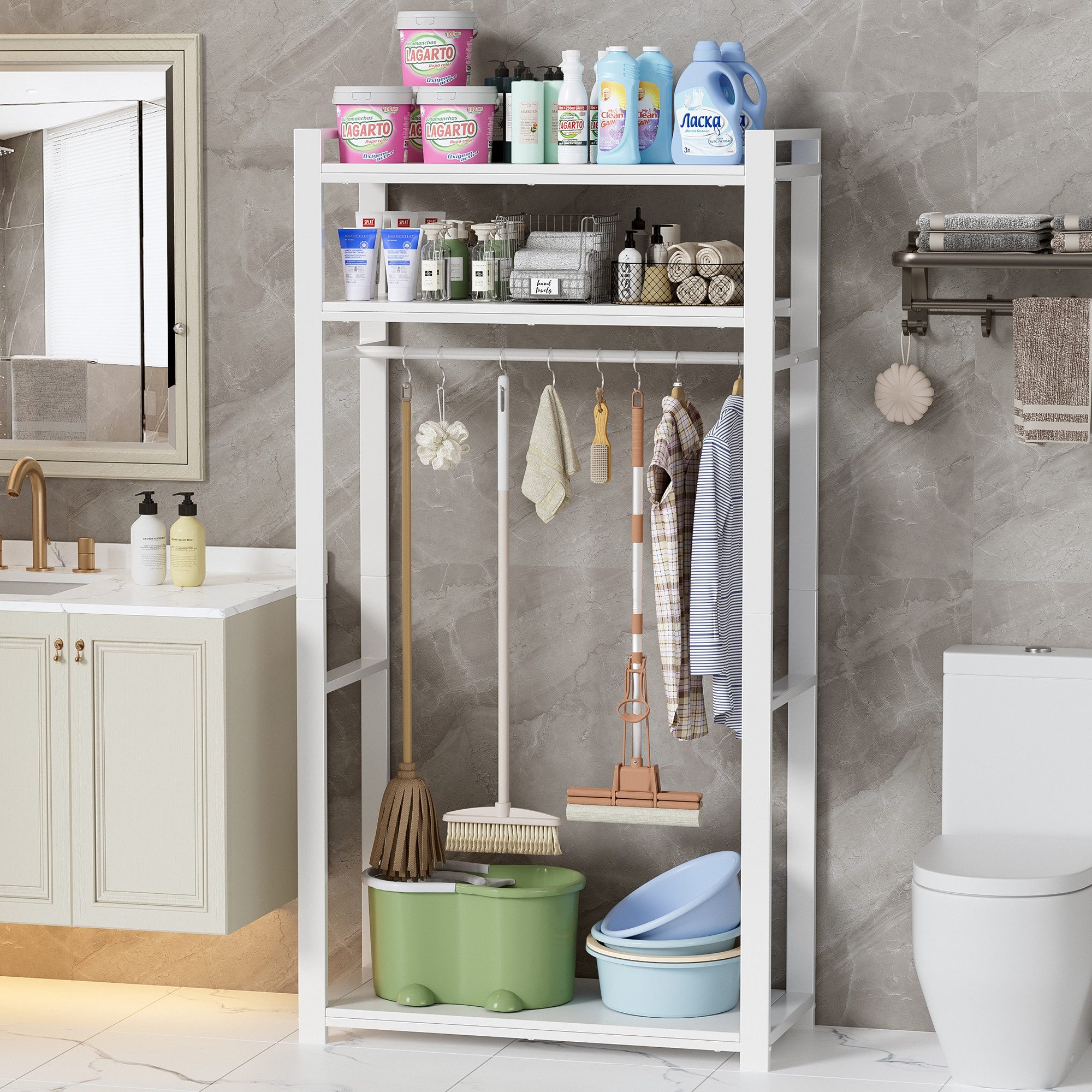 TWSOUL Mehrzweckschrank Besenschrank Staubsaugerschrank Putzmittelschrank G günstig online kaufen