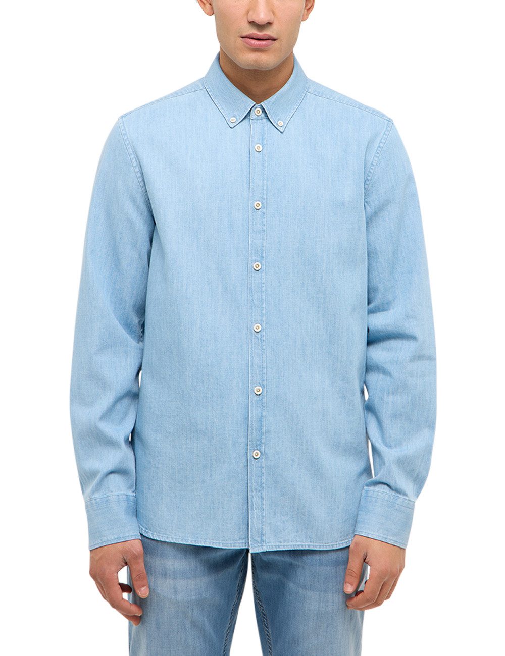 MUSTANG Langarmhemd Herren Style Cullman