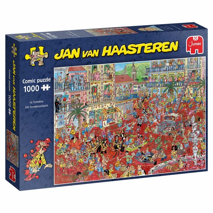 Jumbo Spiele Puzzle Jan van Haasteren - La Tomatina 1000 Teile 1000 Puzzleteile