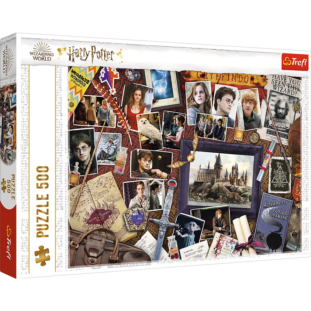 Trefl Puzzle 37400 Harry Potter Erinnerungen an Hogwarts 500T, 500 Puzzleteile