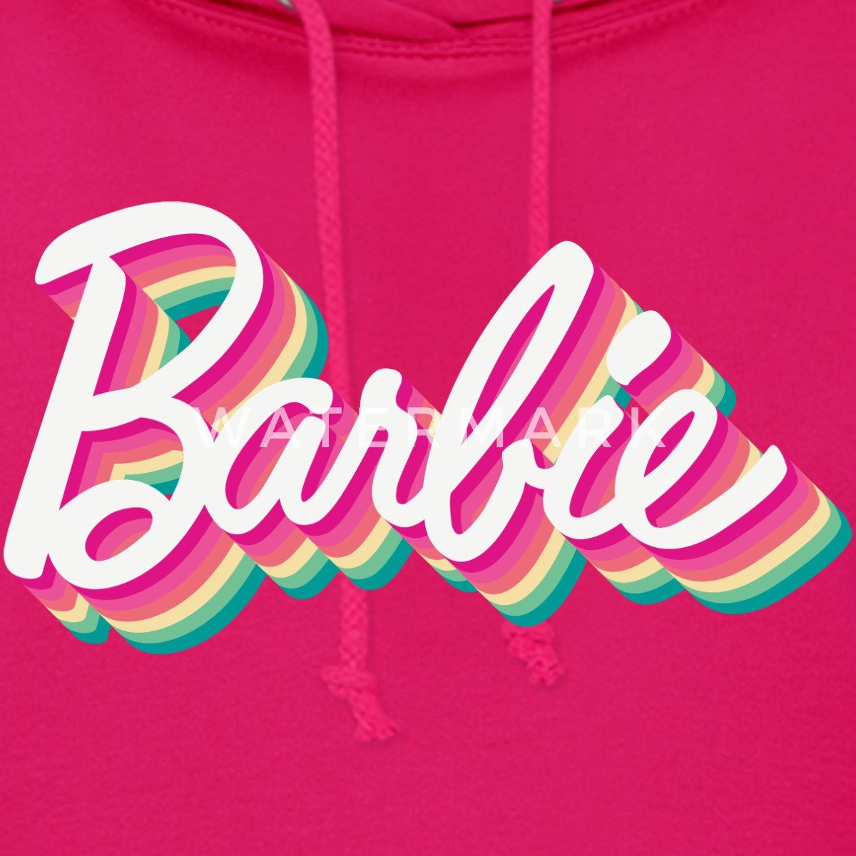 Spreadshirt Hoodie Barbie Buntes Logo Damen Hoodie (1-tlg)